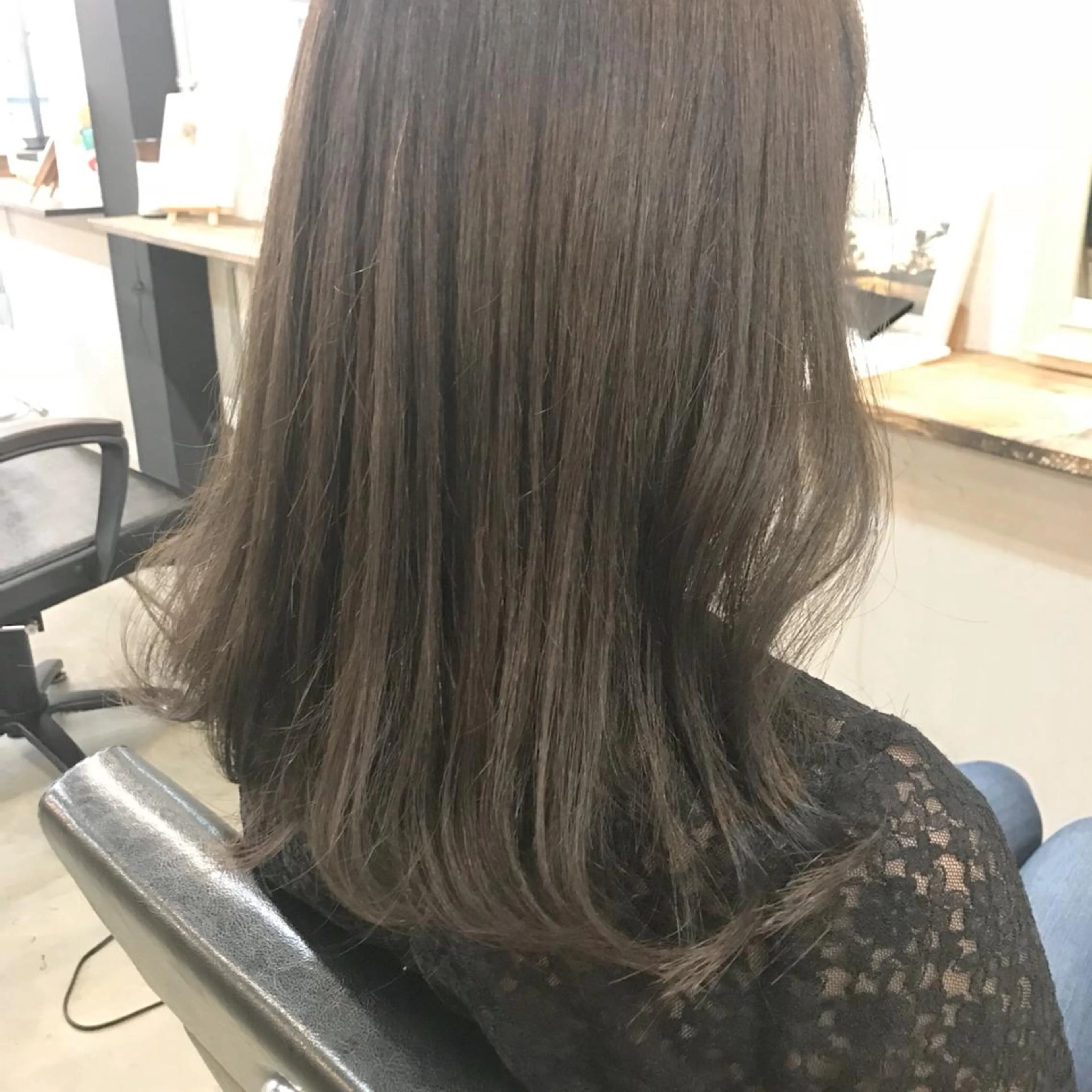 セミロング カラー メンズ限定クーポン シェアサロン博多のヘアスタイル
