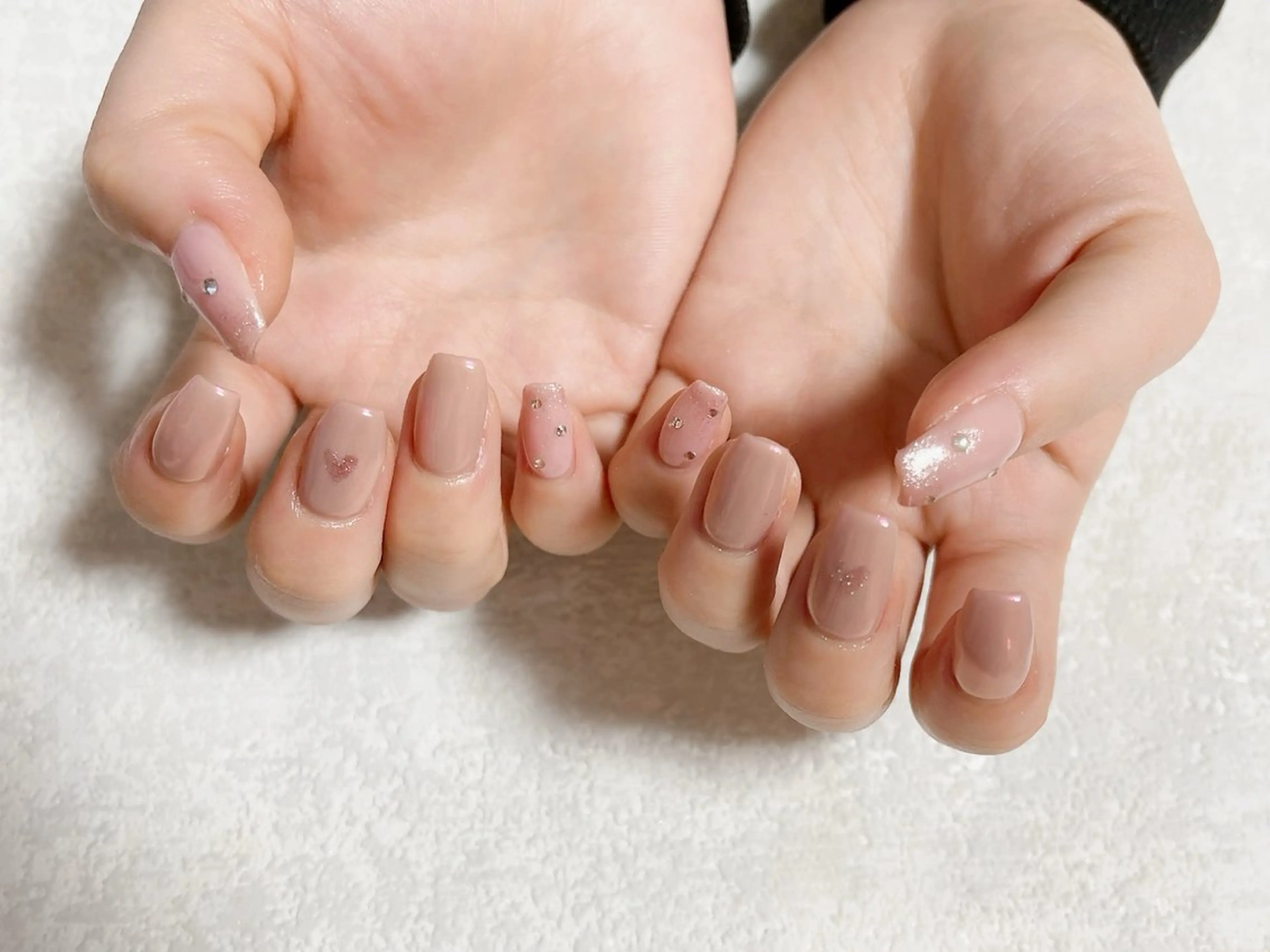 ネイル ジェルネイル 韓国ネイル メンズネイル パラジェル ピンク kiki nail たまプラーザのネイルデザイン