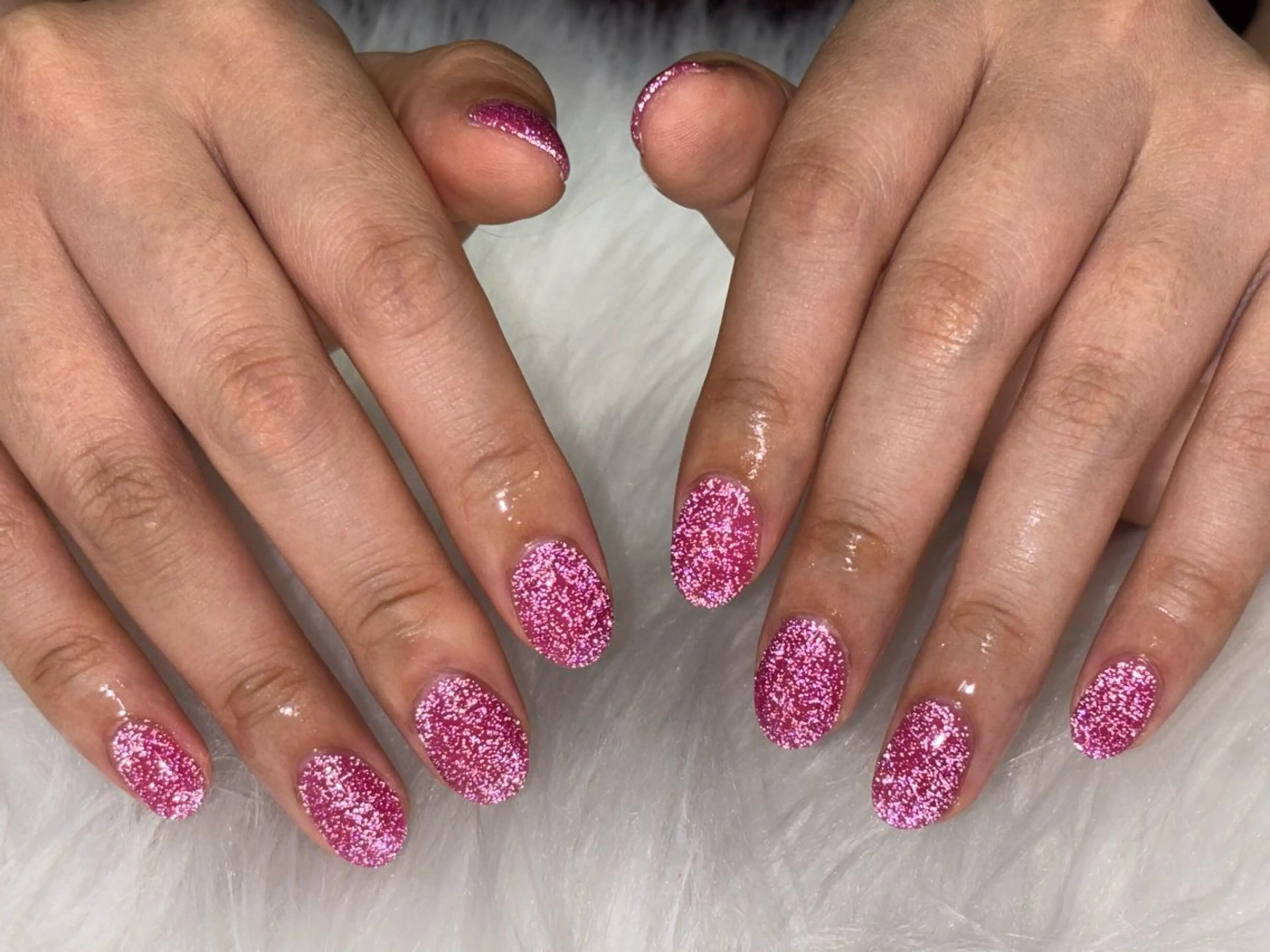 ネイル フラッシュネイル キラキラネイル ラメ(グリッター) ワンカラーネイル ピンク M Hのその他イメージ