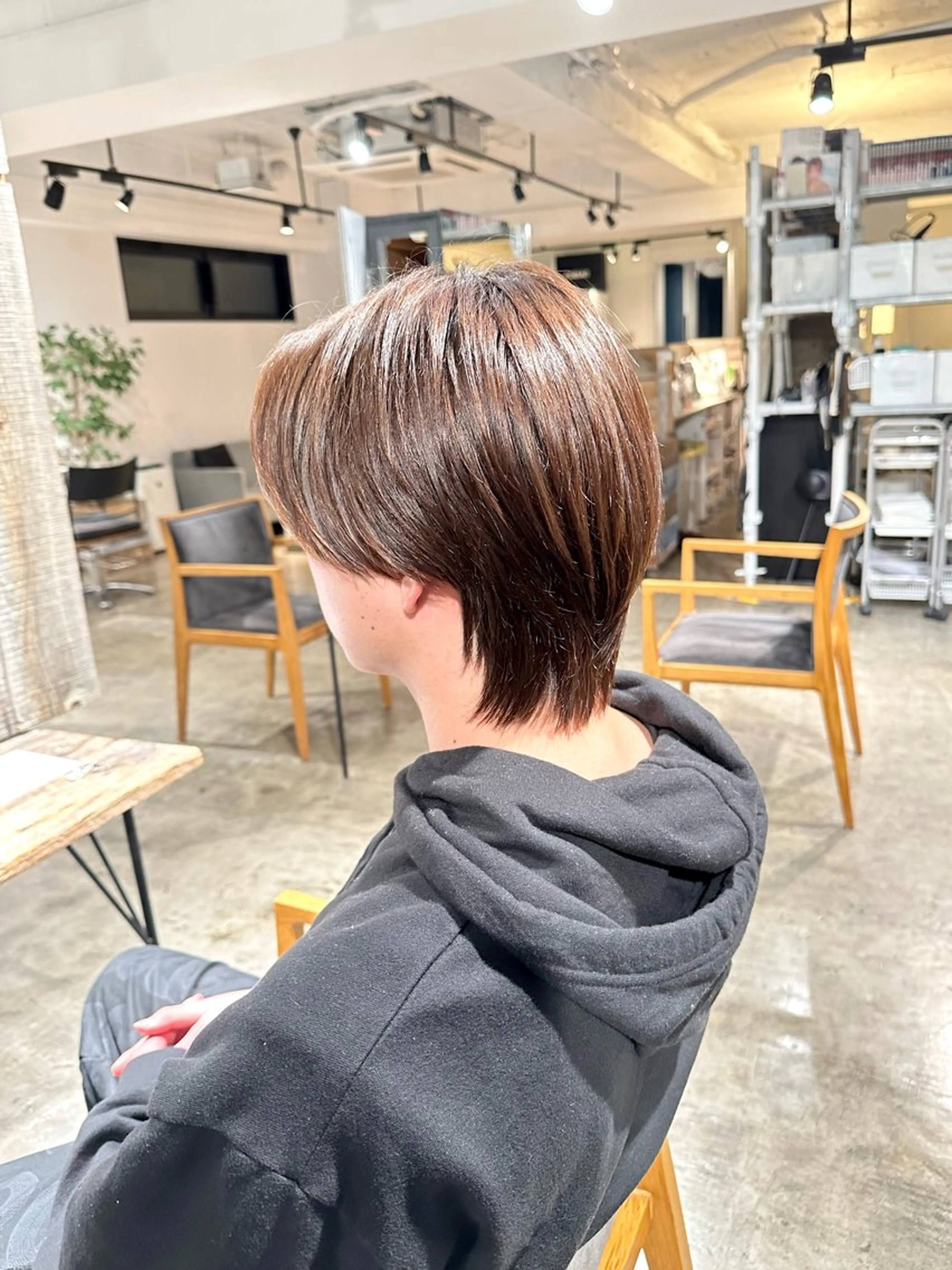 メンズ センターパート メンズパーマ メンズウルフカット ウルフカット カット 骨格補正施術/メンズ 専門美容師/YUYAのヘアスタイル