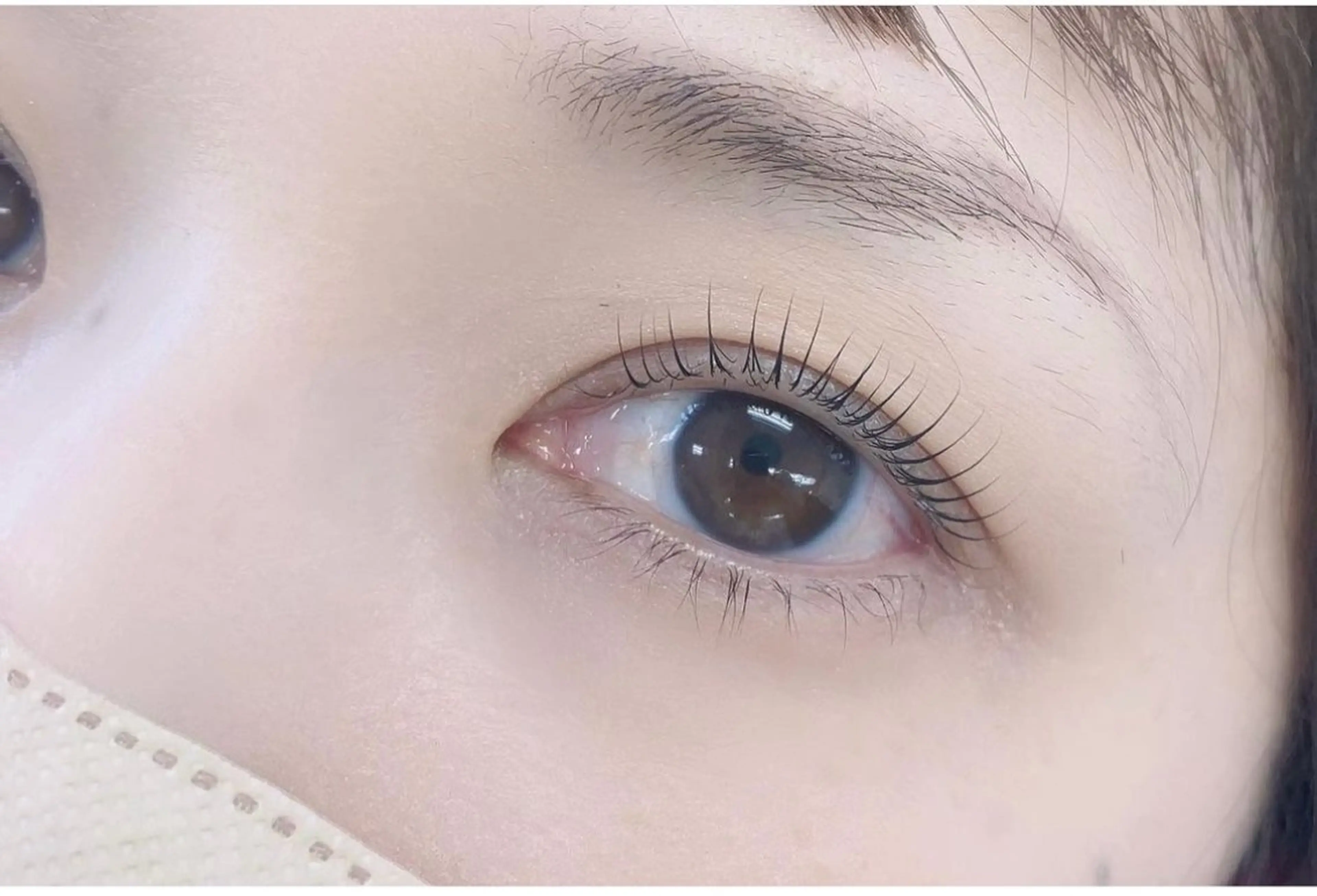 マツエク・マツパ 束感まつ毛 一重×まつ毛パーマ マツパ アイズモア 八王子のマツエク・マツパデザイン