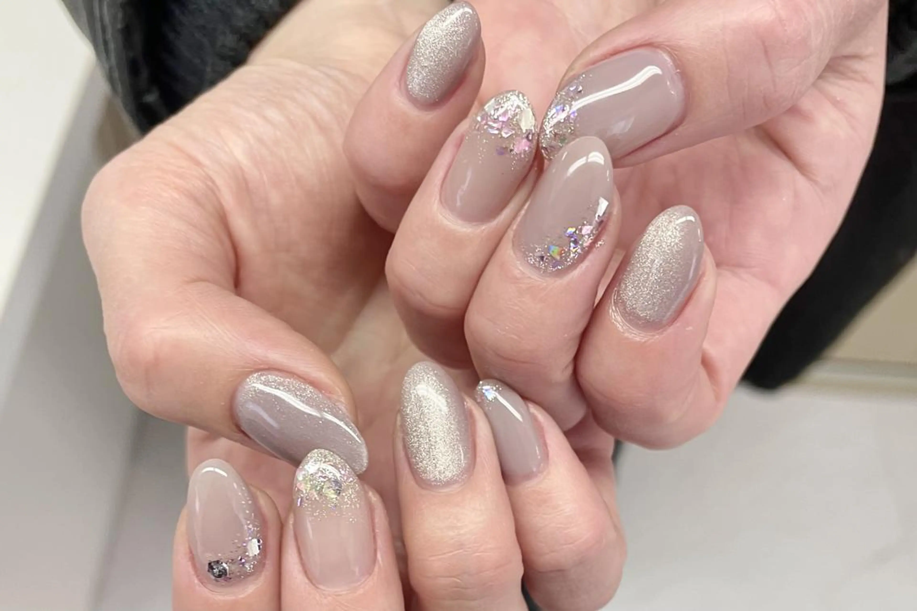 ネイル ハンドネイル 大阪福島韓国束感まつ げ Sayaka🤍のマツエク・マツパデザイン