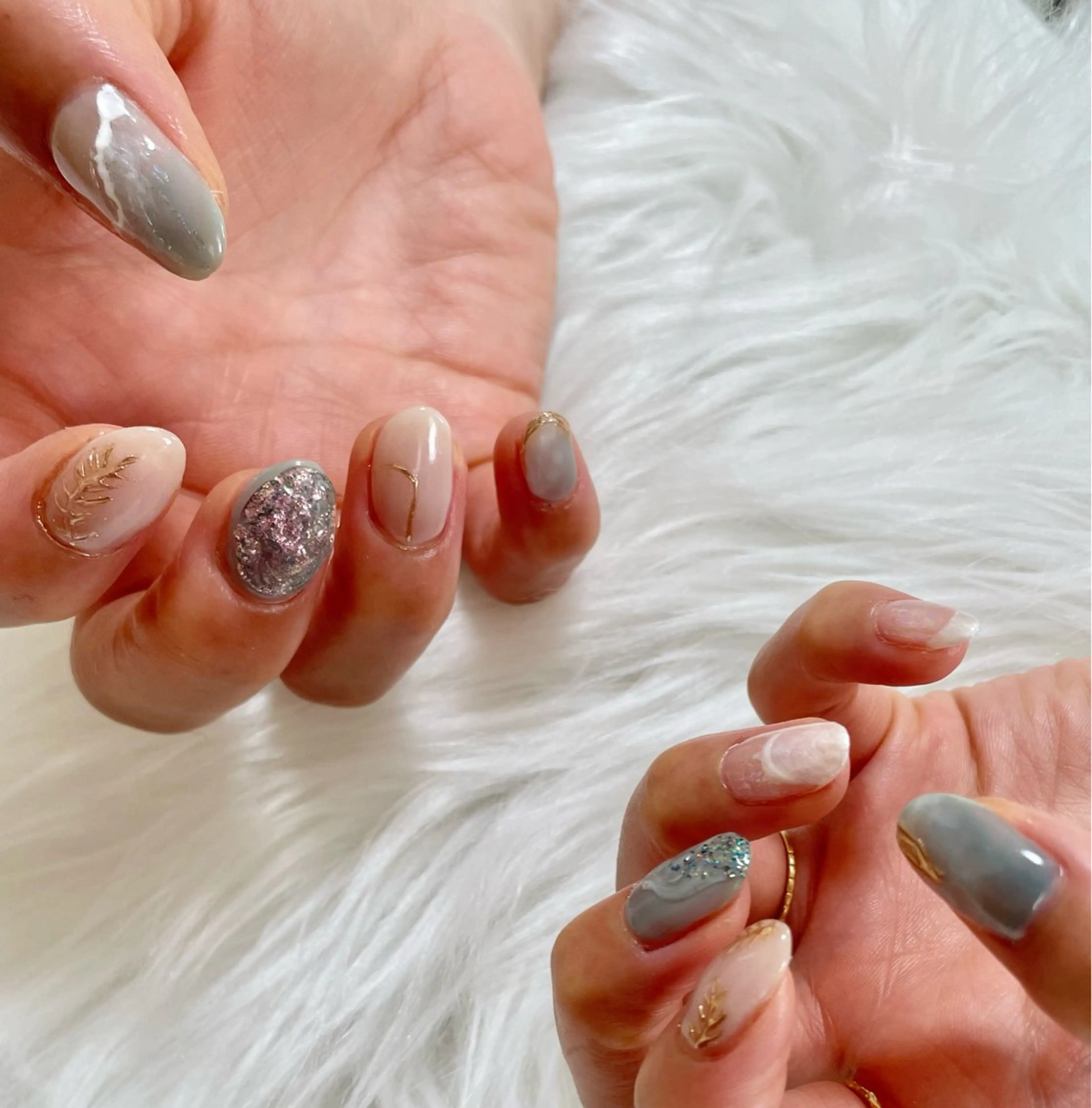 ネイル ハンドネイル nail salon HIRUKANAのネイルデザイン