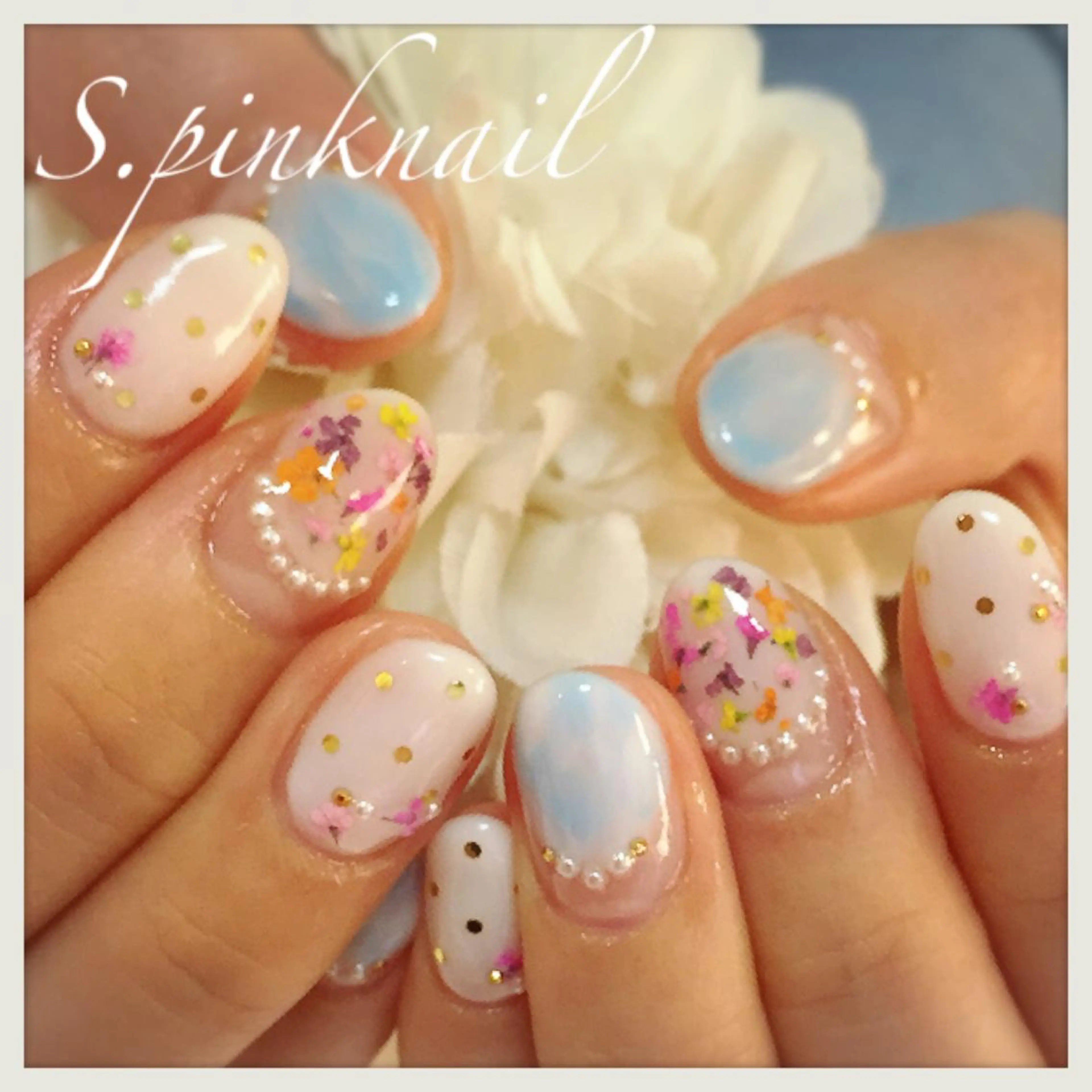 ネイル フラワーネイル Sincerely ☺︎のネイルデザイン