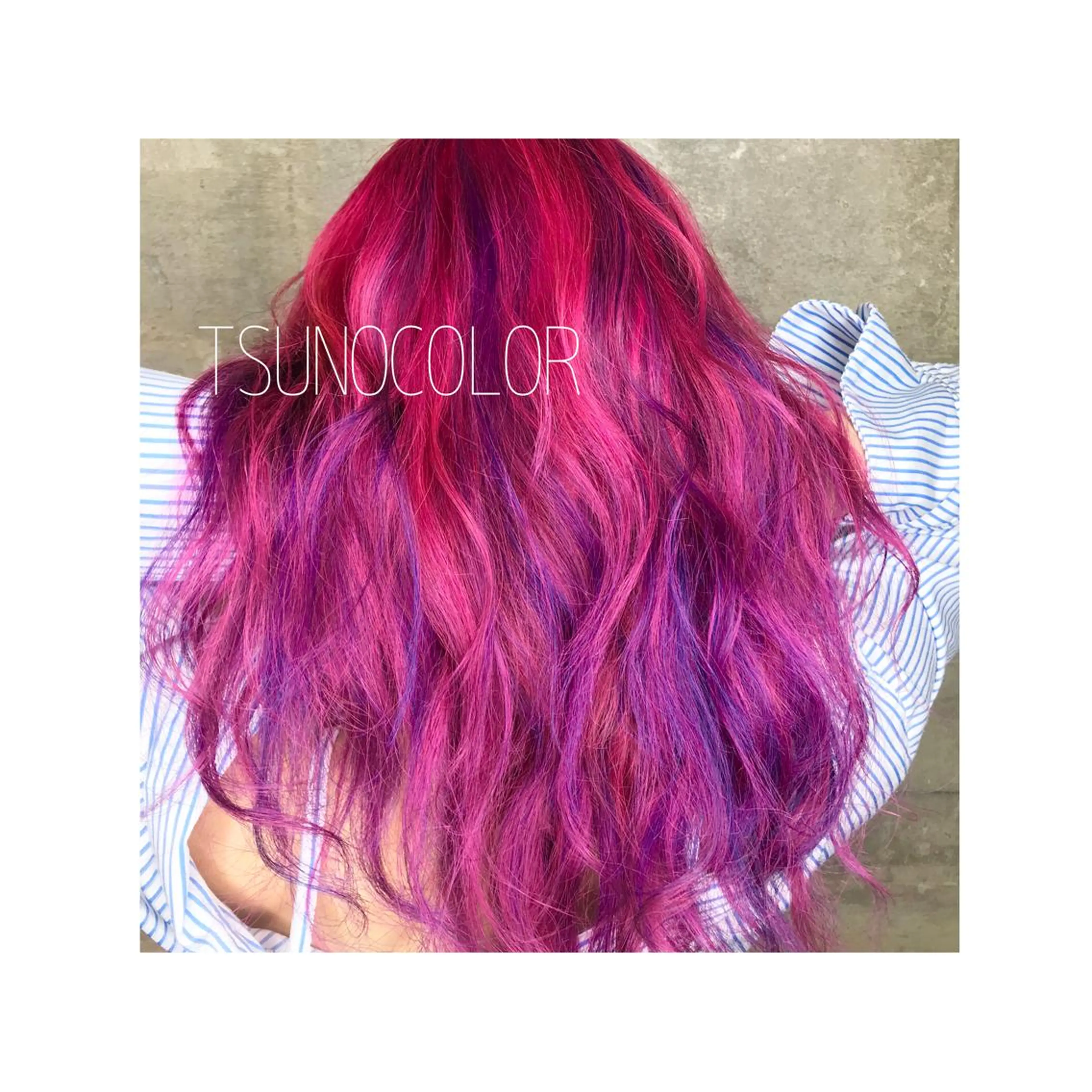 ロング カラー GARU-ガル-所属・TSUNO🦖 派手髪/オタク美容師のヘアスタイル