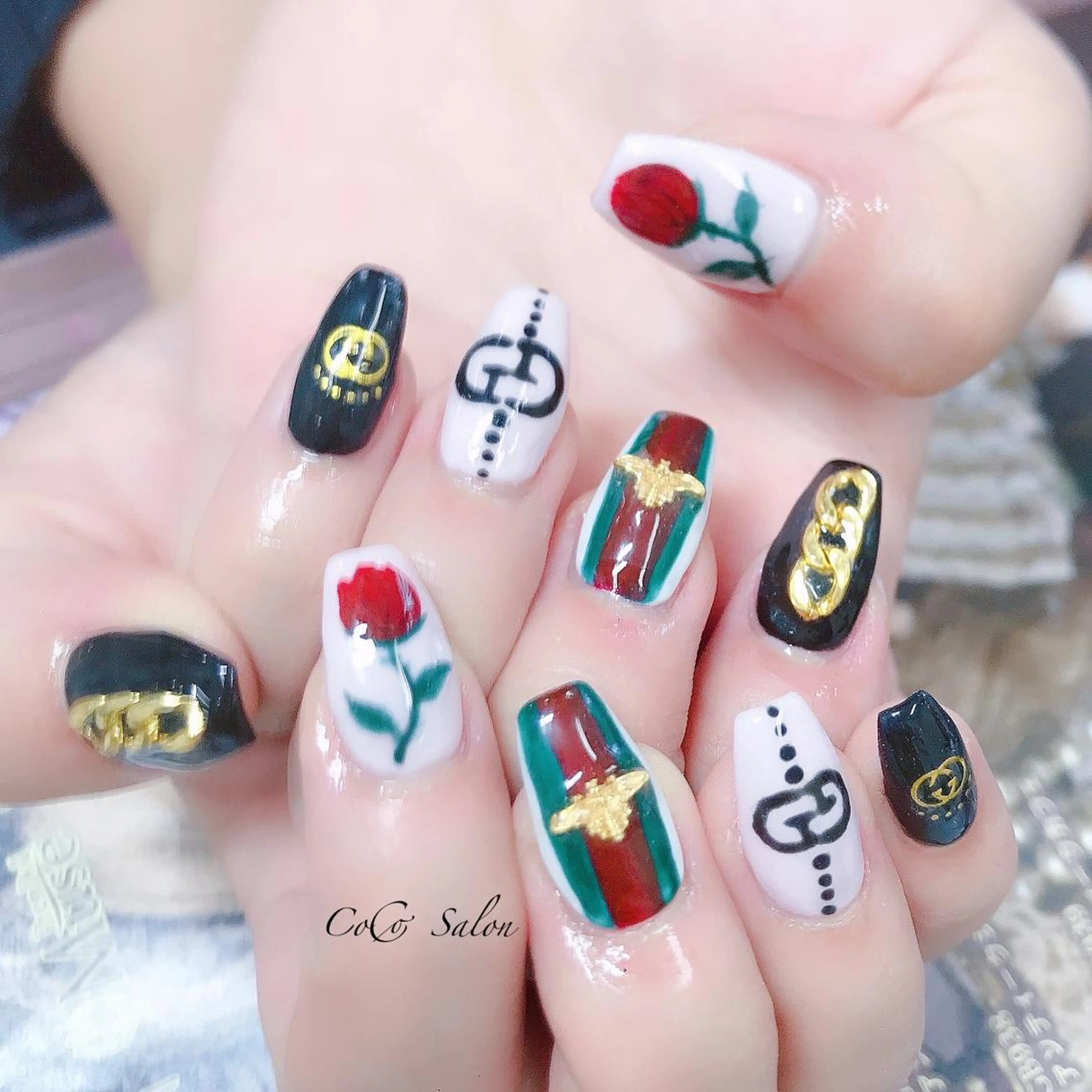 ネイル 長さ出し フラワーネイル ジェルネイル オフィスネイル ワンカラーネイル CoCoSalon ネイル/まつ毛予約のネイルデザイン