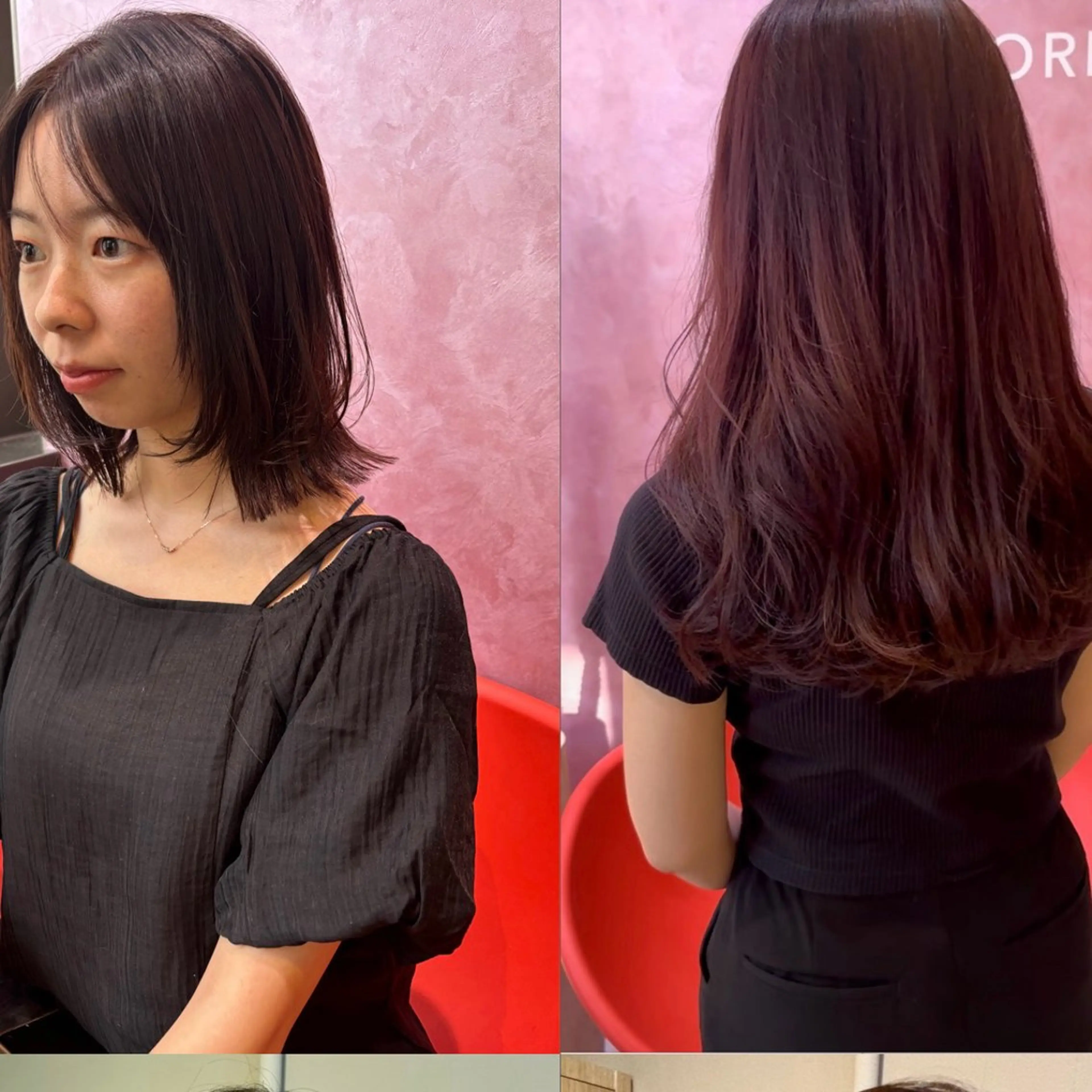 セミロング ラベンダーベージュ LOREN＋透明感 オリーブhirokoのヘアスタイル