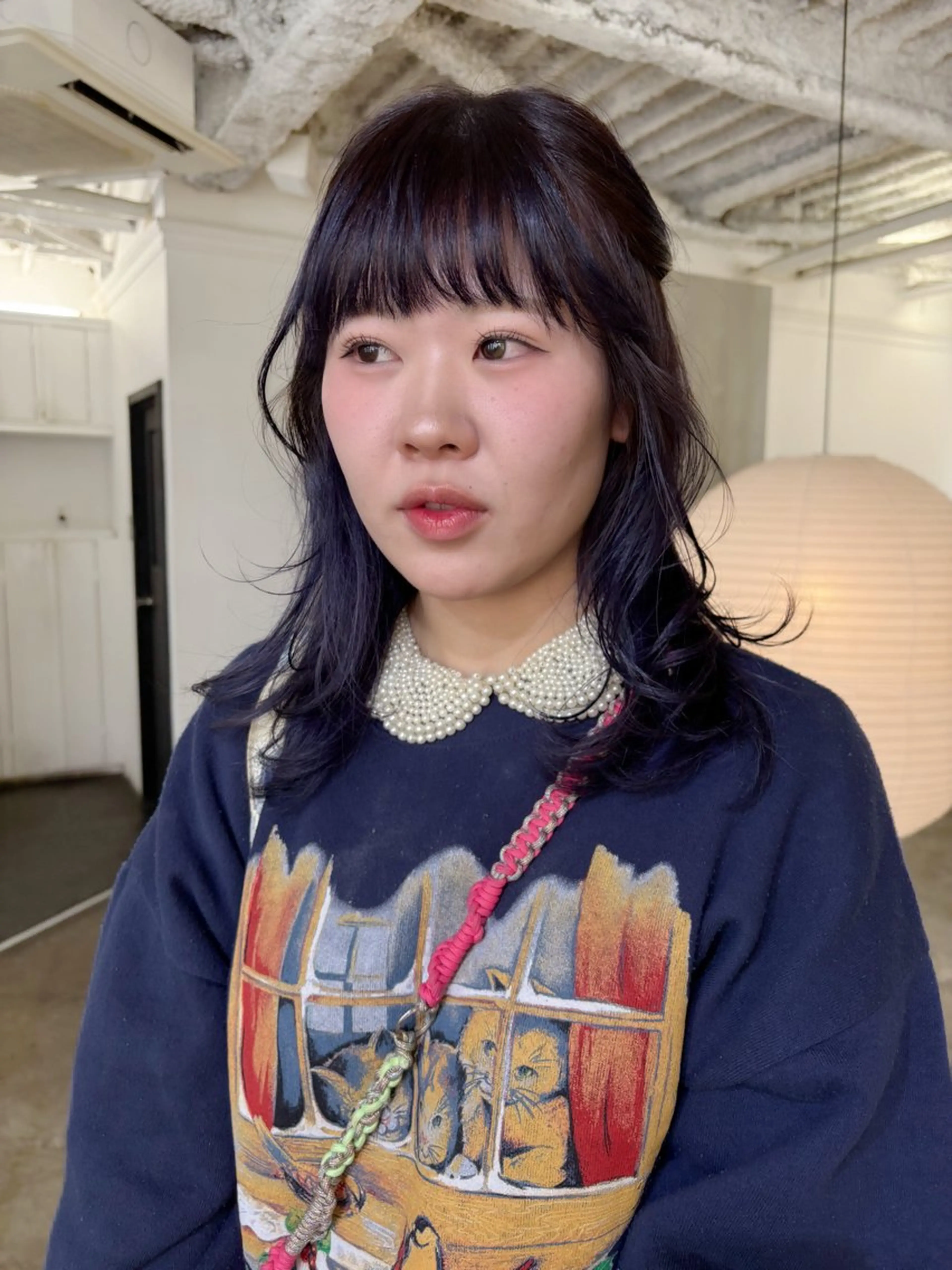 ミディアム カラー ミディアムレイヤー ブリーチ レイヤーカット ヘアカラー トリートメント CACHÉ NAKAZAKI所属・CACHÉ わっちょのヘアスタイル