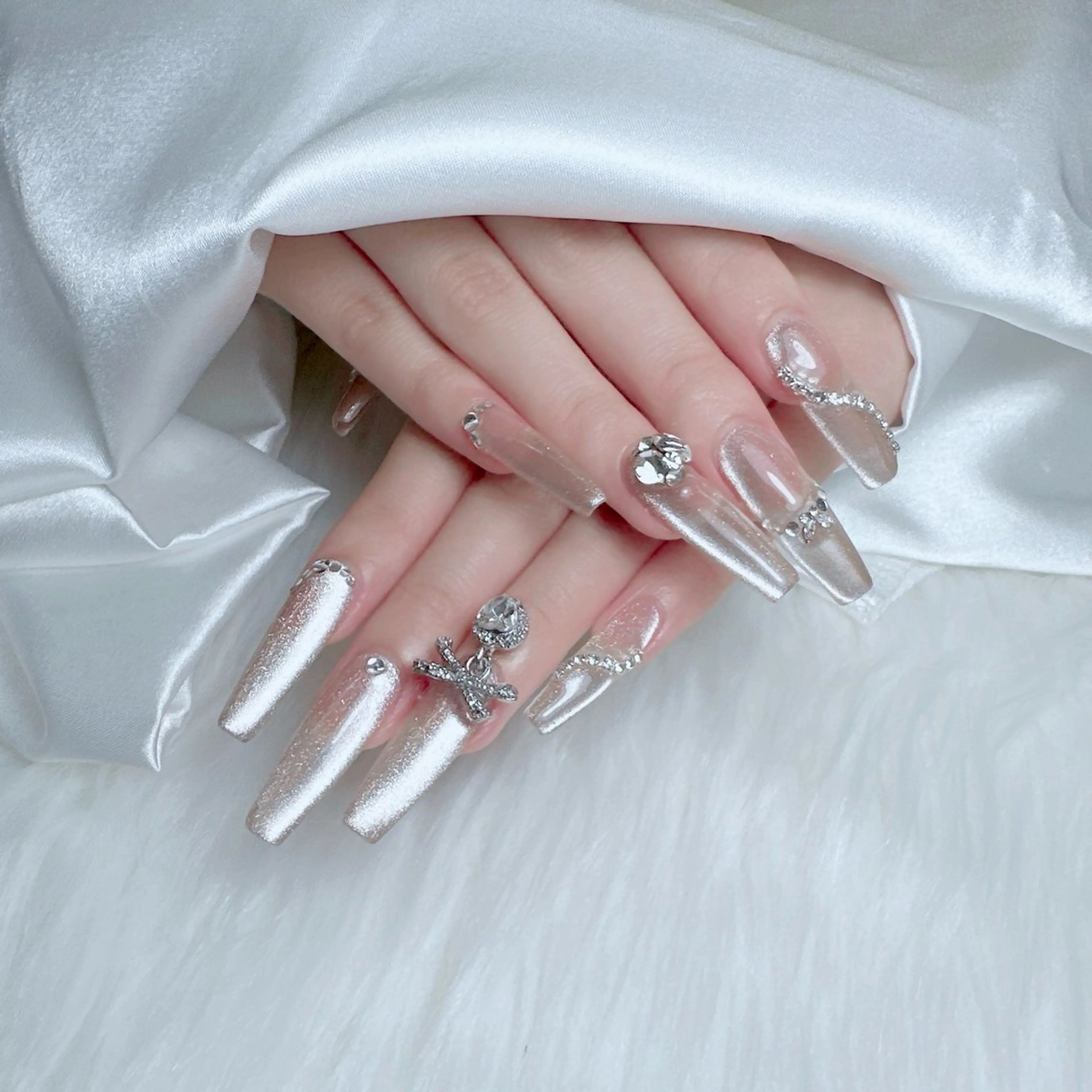 (オフあり)HANDチップ長さ出し+90分パーツ付け放題の写真