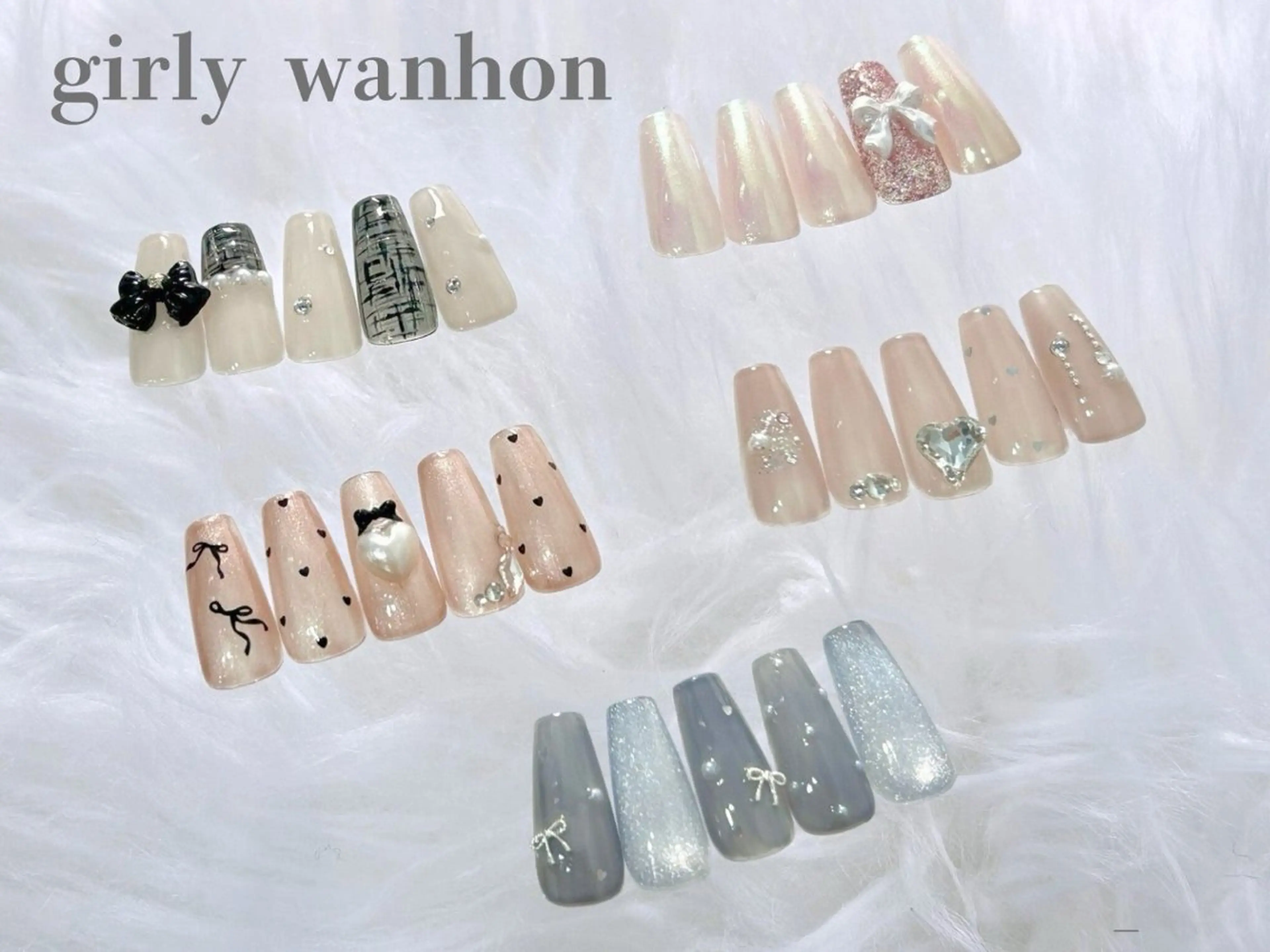新規限定✨【オフあり】girlyワンホンネイル10種¥8000~の写真