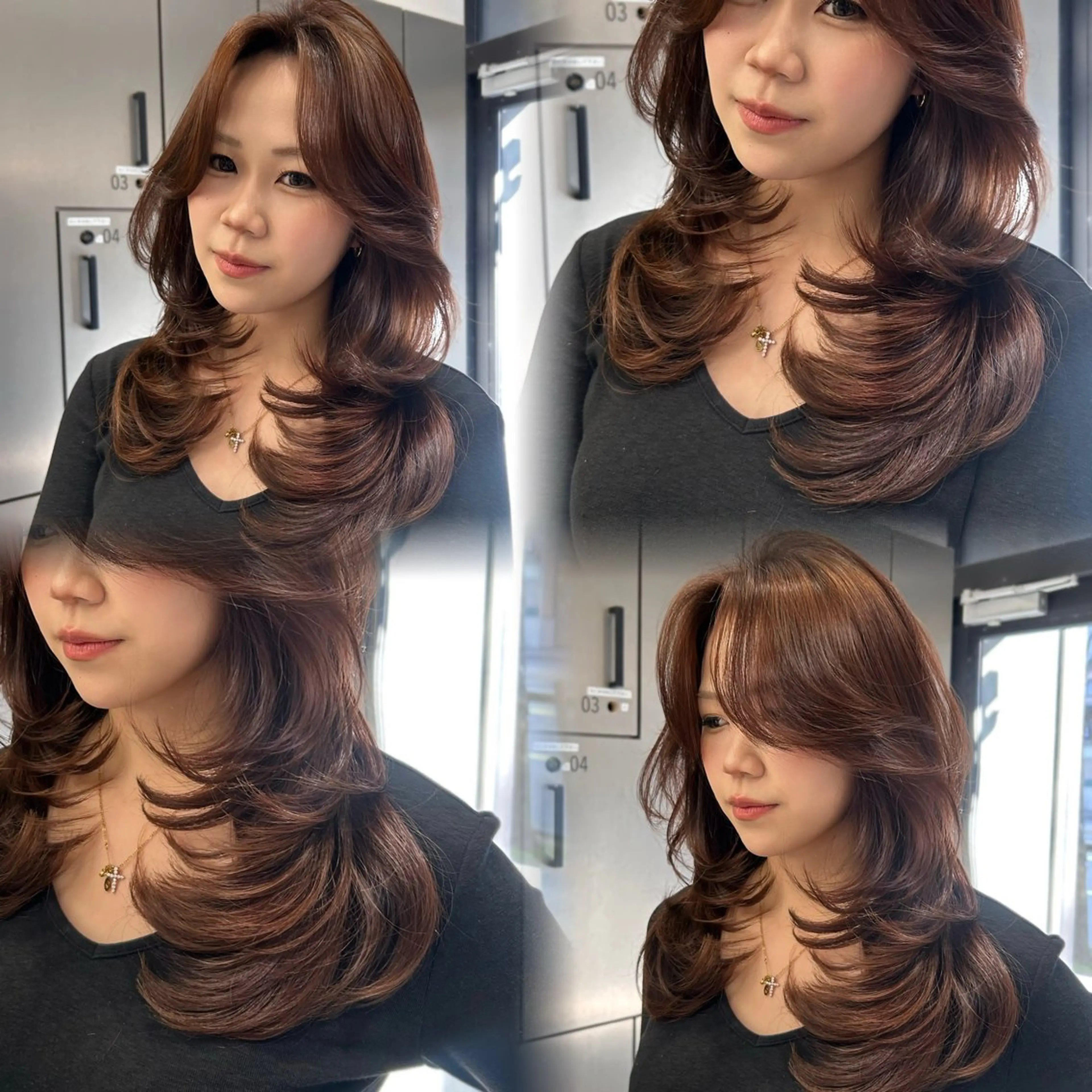 ロング レイヤーカット カット ヘアカラー トリートメント 大人レイヤー/艶美髪 🇺🇸TOMONAのヘアスタイル