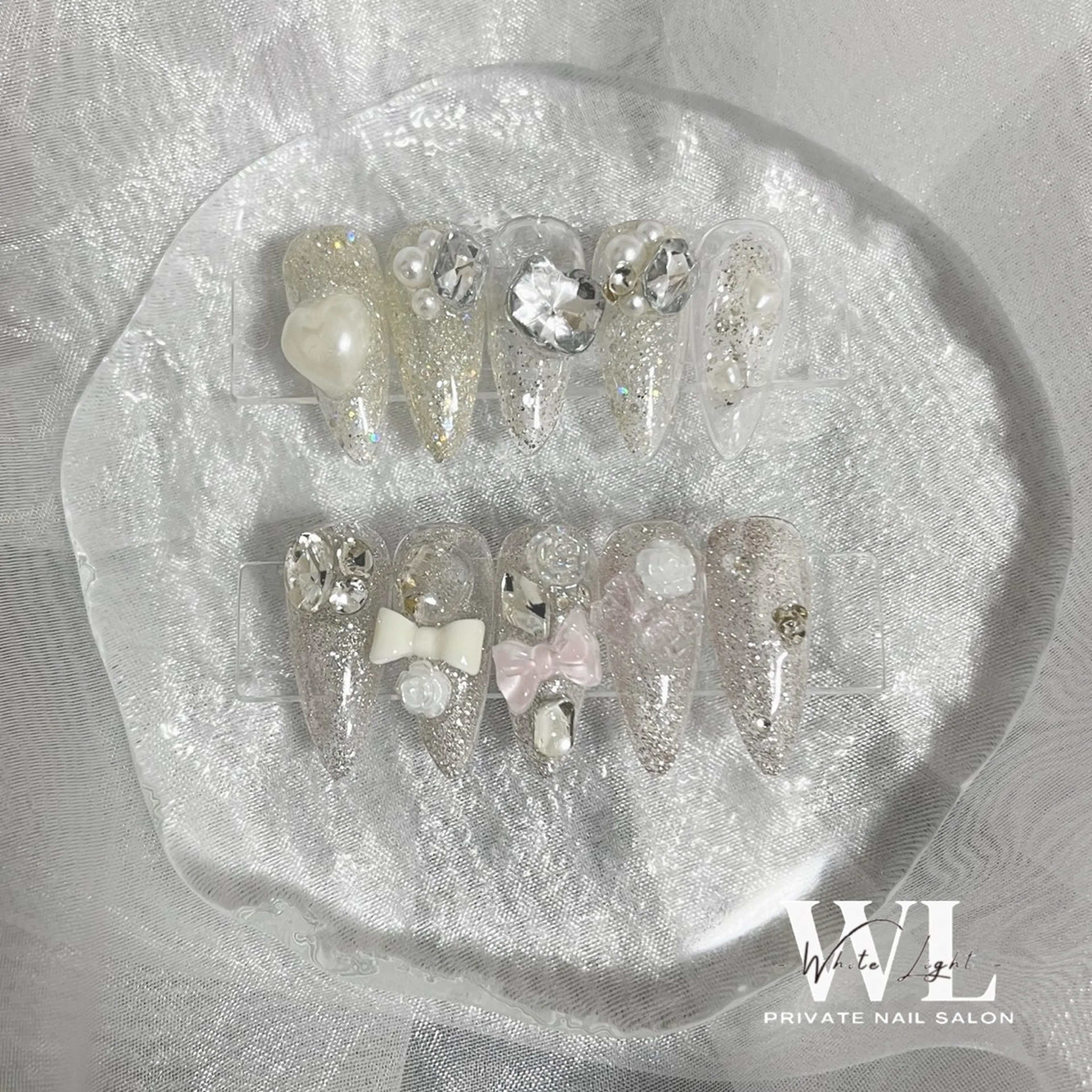 ⚠️オフ無し限定の長さ出しモデル🉐プラン✨ 長さだし10本セット➕パーツ付け放題✨の写真