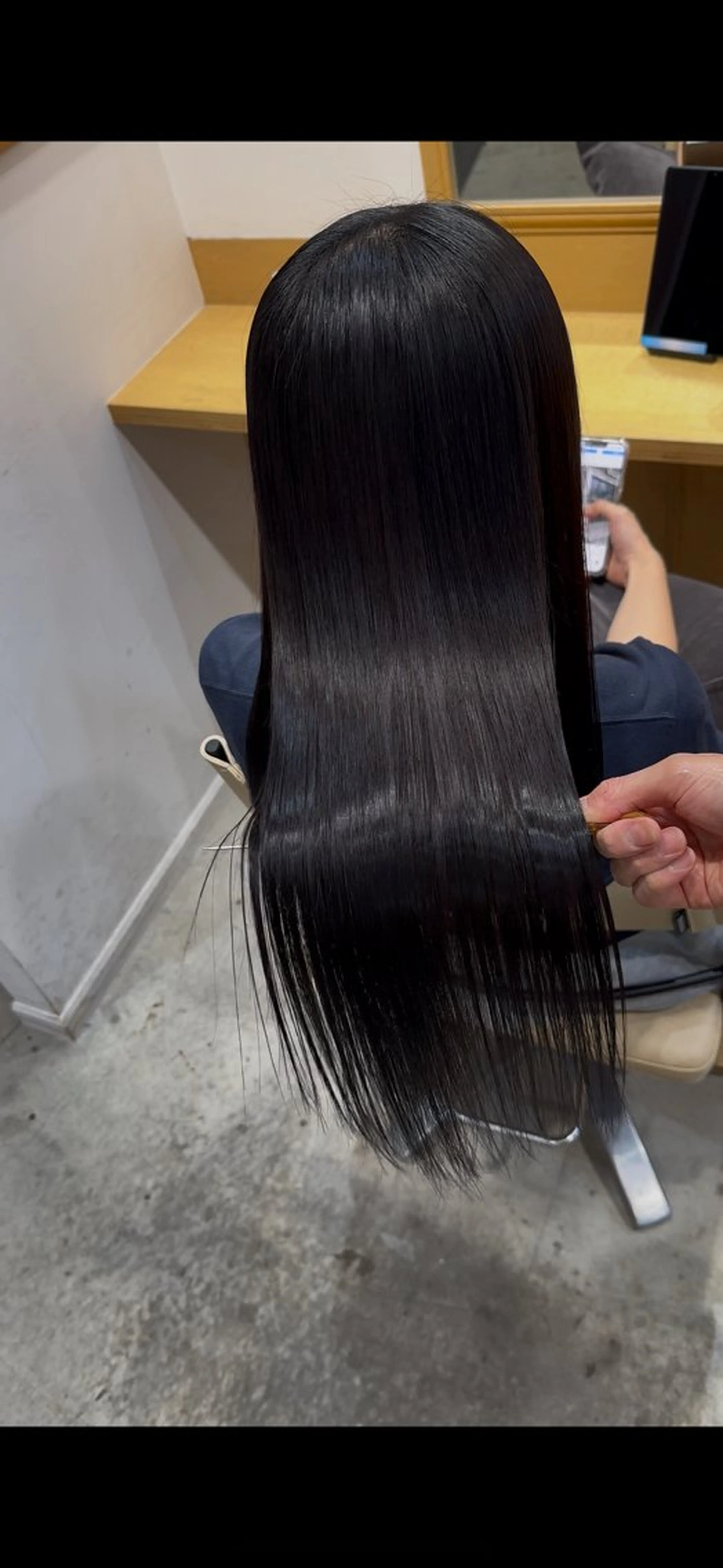 ロング カット 縮毛矯正 トリートメント 恵比寿/艶髪/ 髪質改善特化/フミヤのヘアスタイル