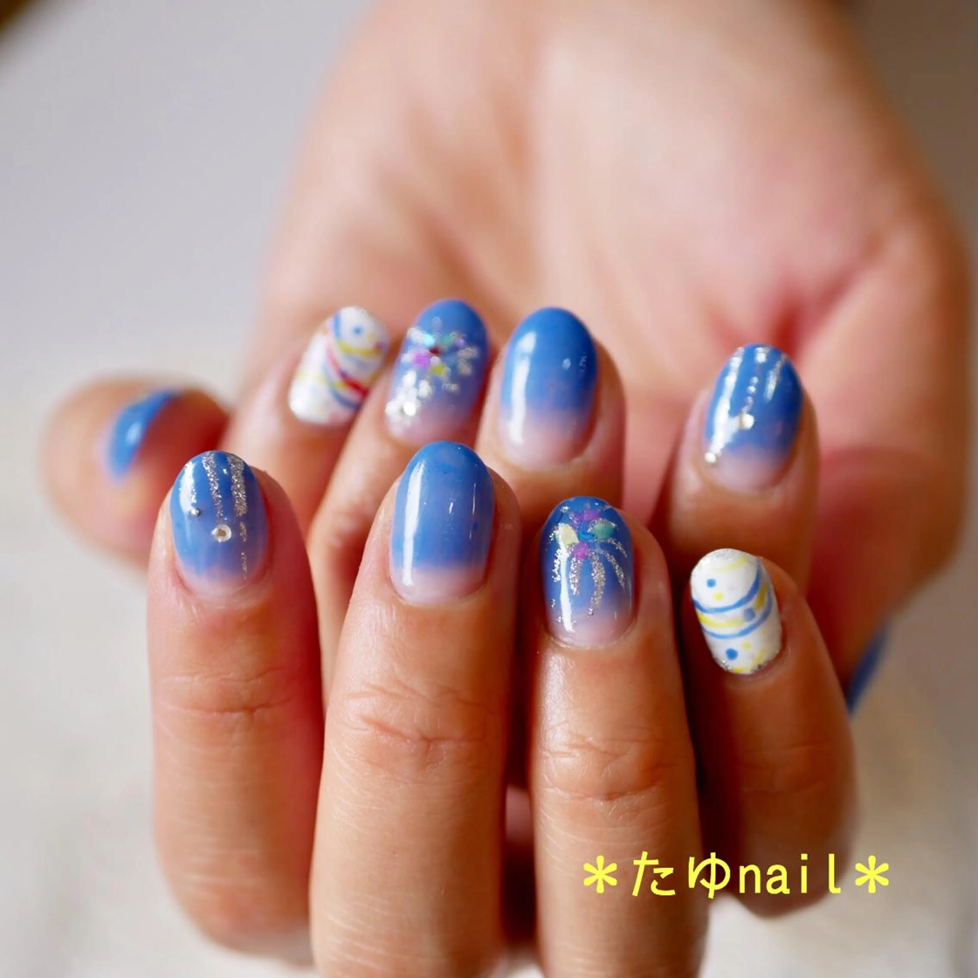 ネイル ハンドネイル ネイルサロン・ネイルスクール　たゆnail所属・ネイルサロン 【たゆnail】のネイルデザイン