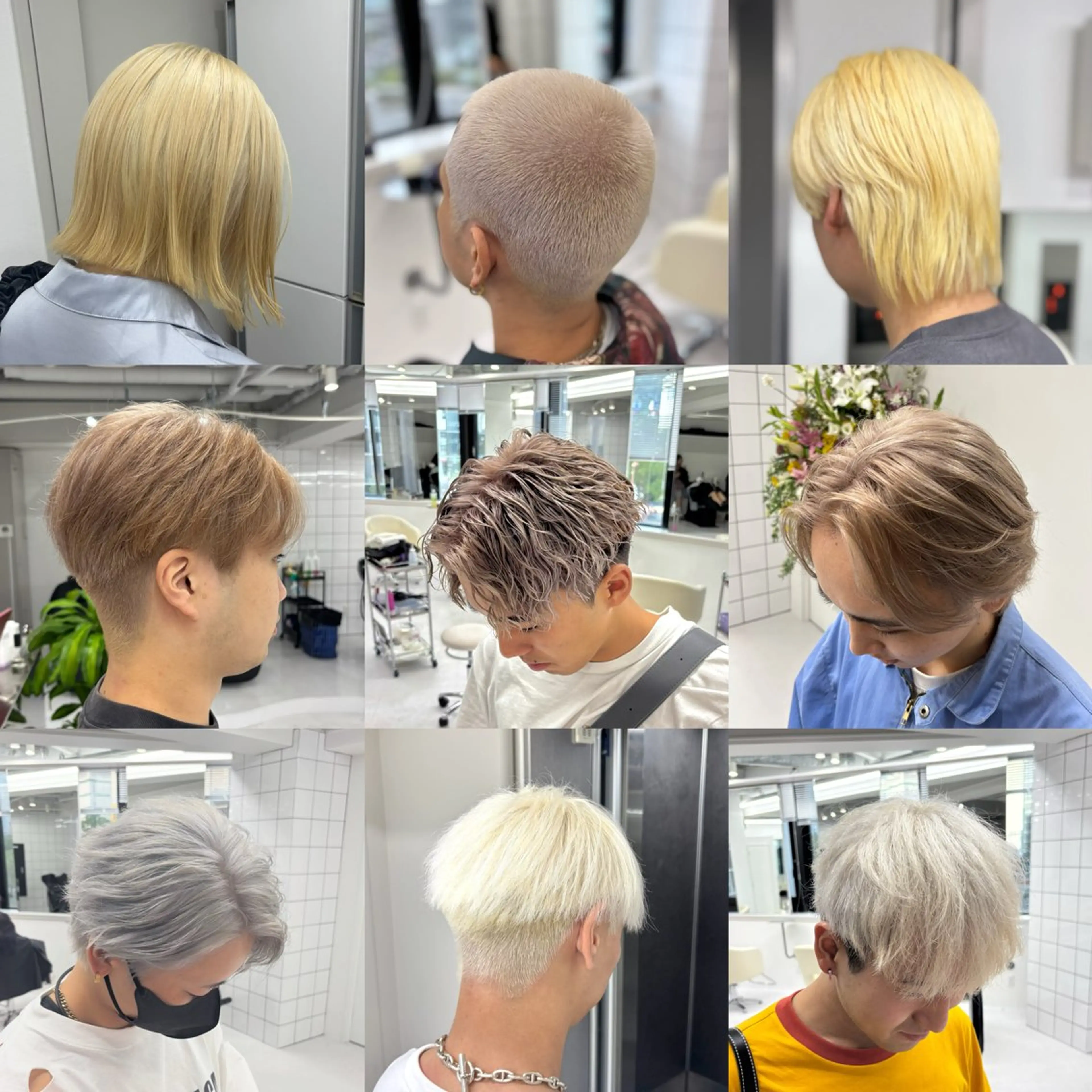 ショート メンズ ヘアカラー トリートメント パーマ&ブリーチ /飯牟田/GEAR.のヘアスタイル