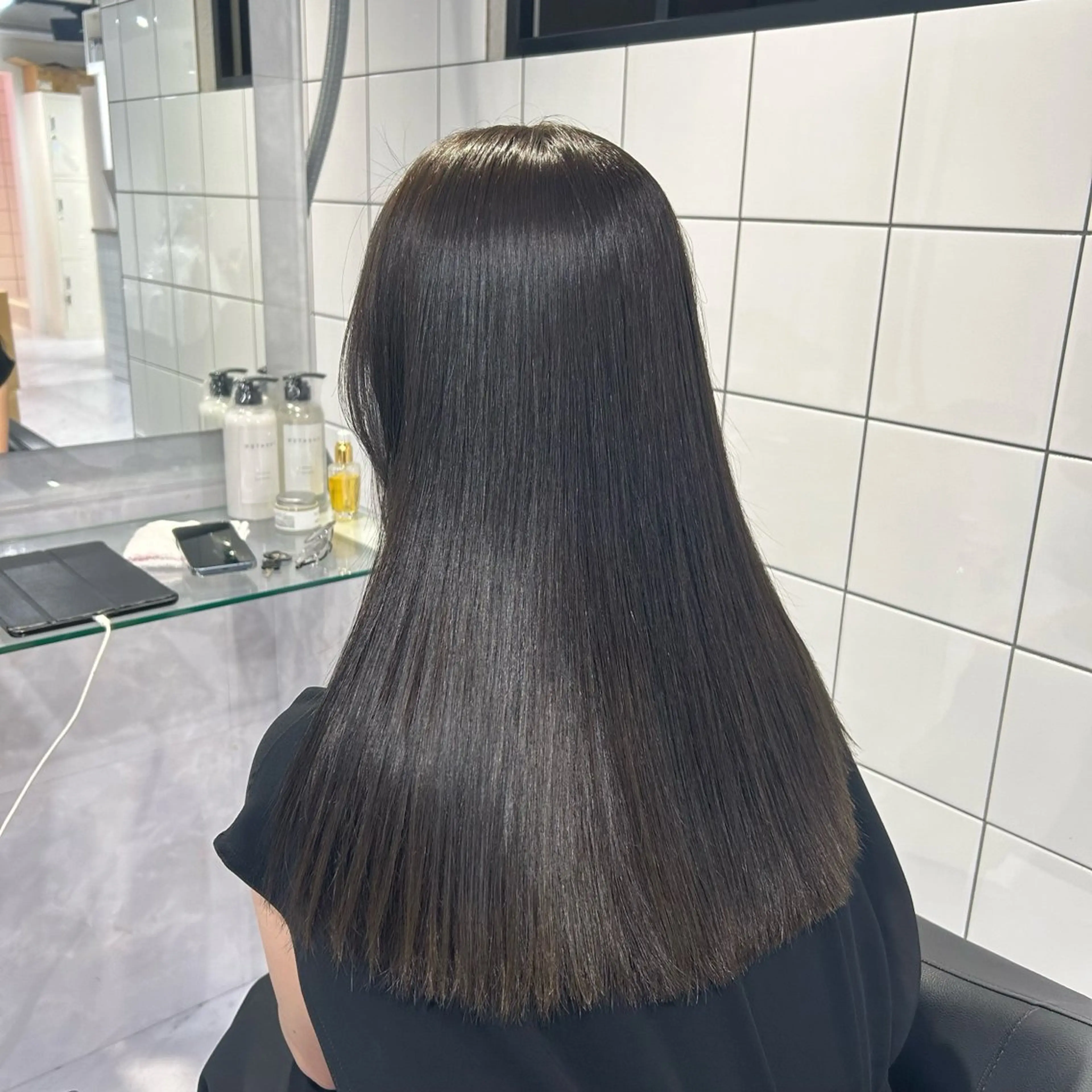 ロング カラー カット ヘアカラー トリートメント 表参道/透明感カラー /暗髪/ジュキヤのヘアスタイル