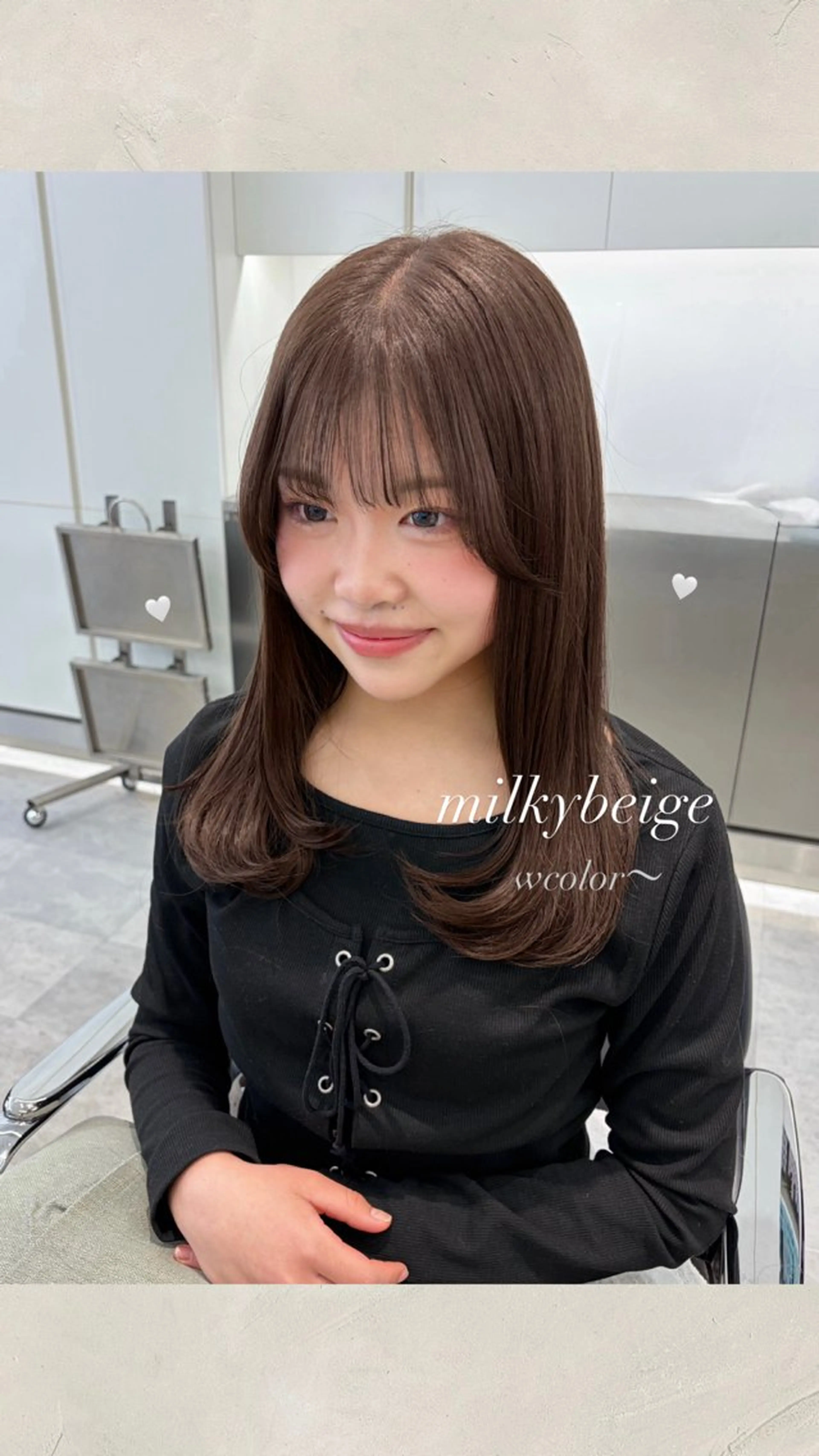 ロング カラー ヘアカラー ParveMix ♡白神みやびのヘアスタイル