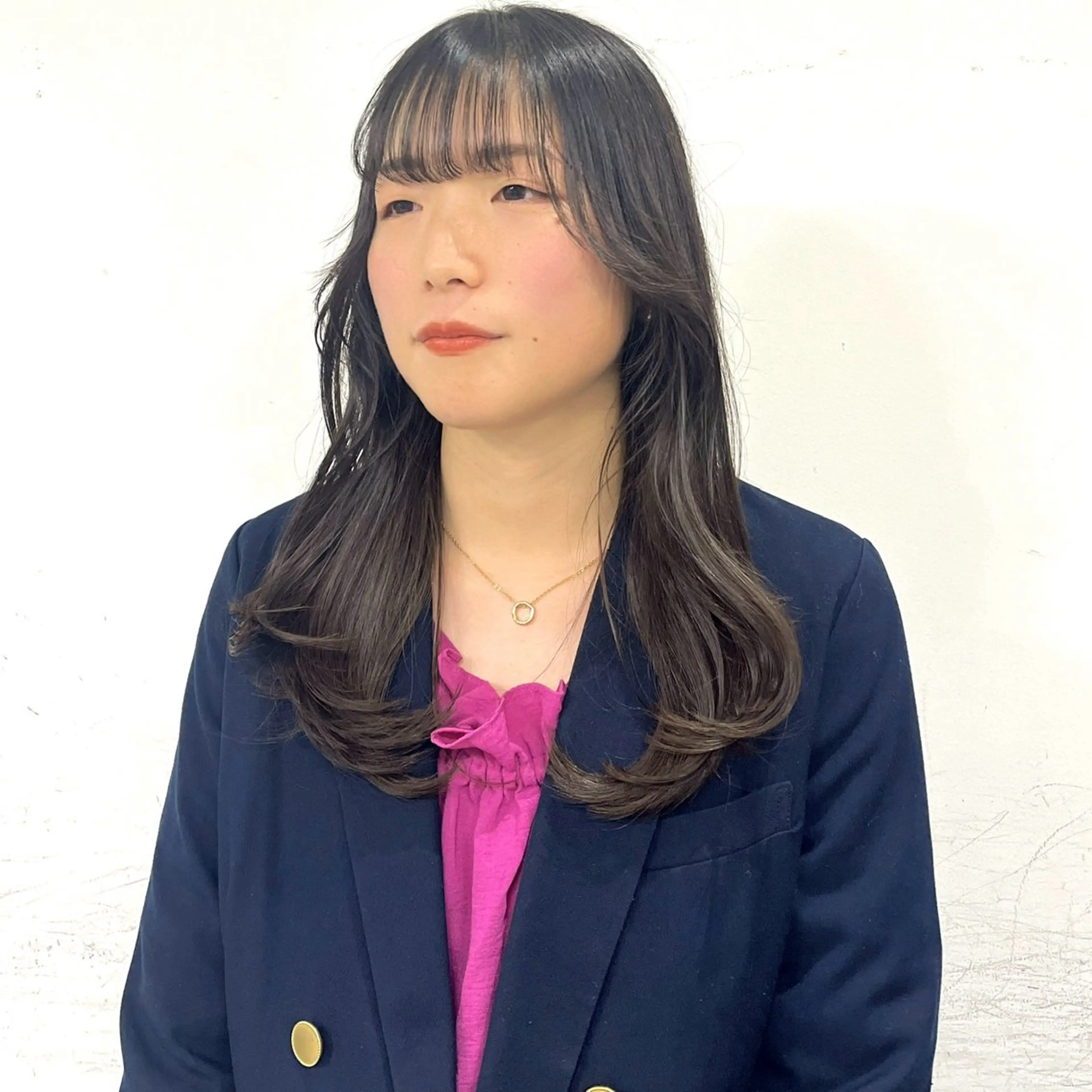 セミロング 無料カットモデル ユナのヘアスタイル