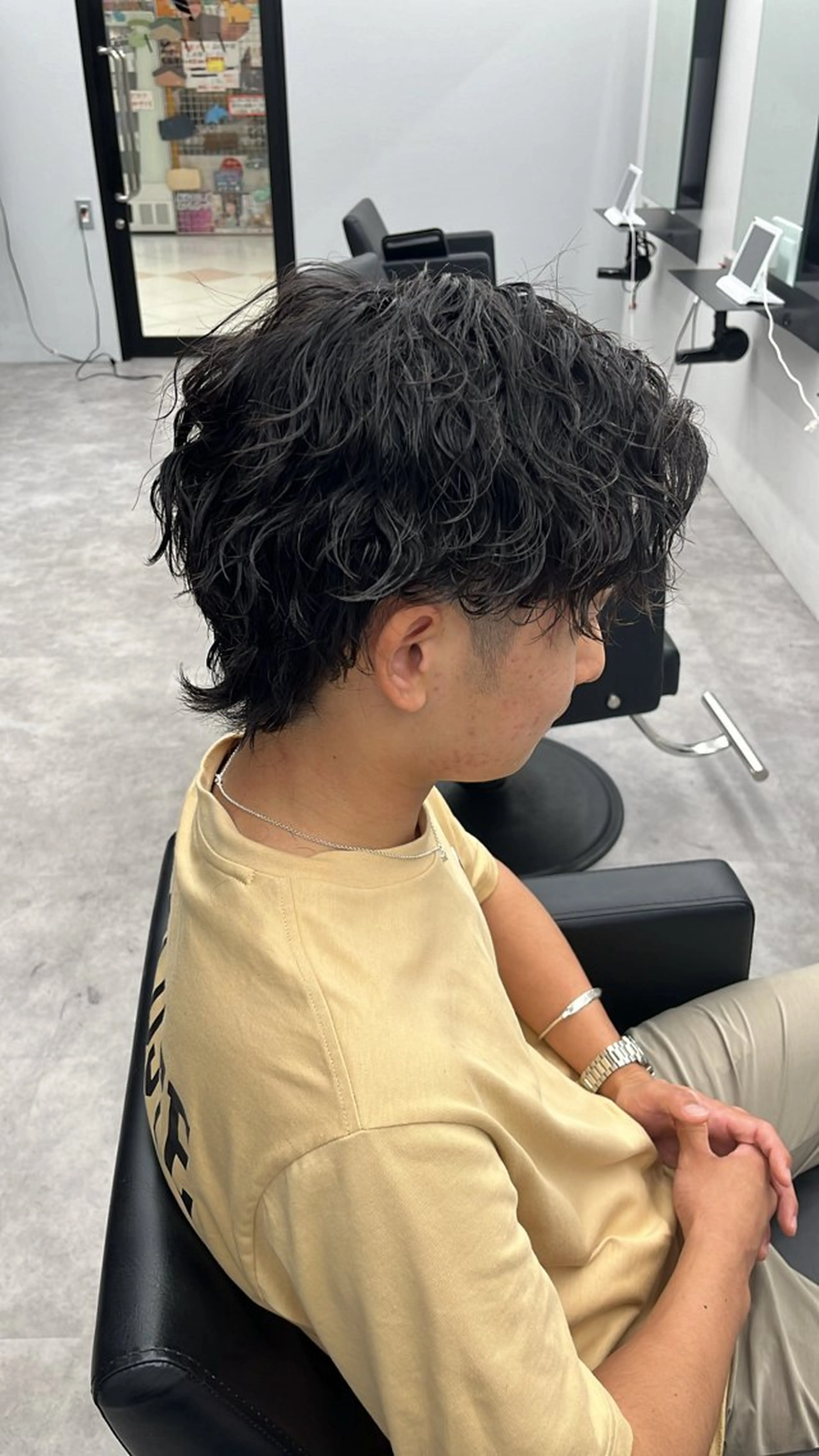 パーマ メンズ カット パーマ ヘアセット men's salon First中崎町店所属・First中崎町 西郡   涼のヘアスタイル