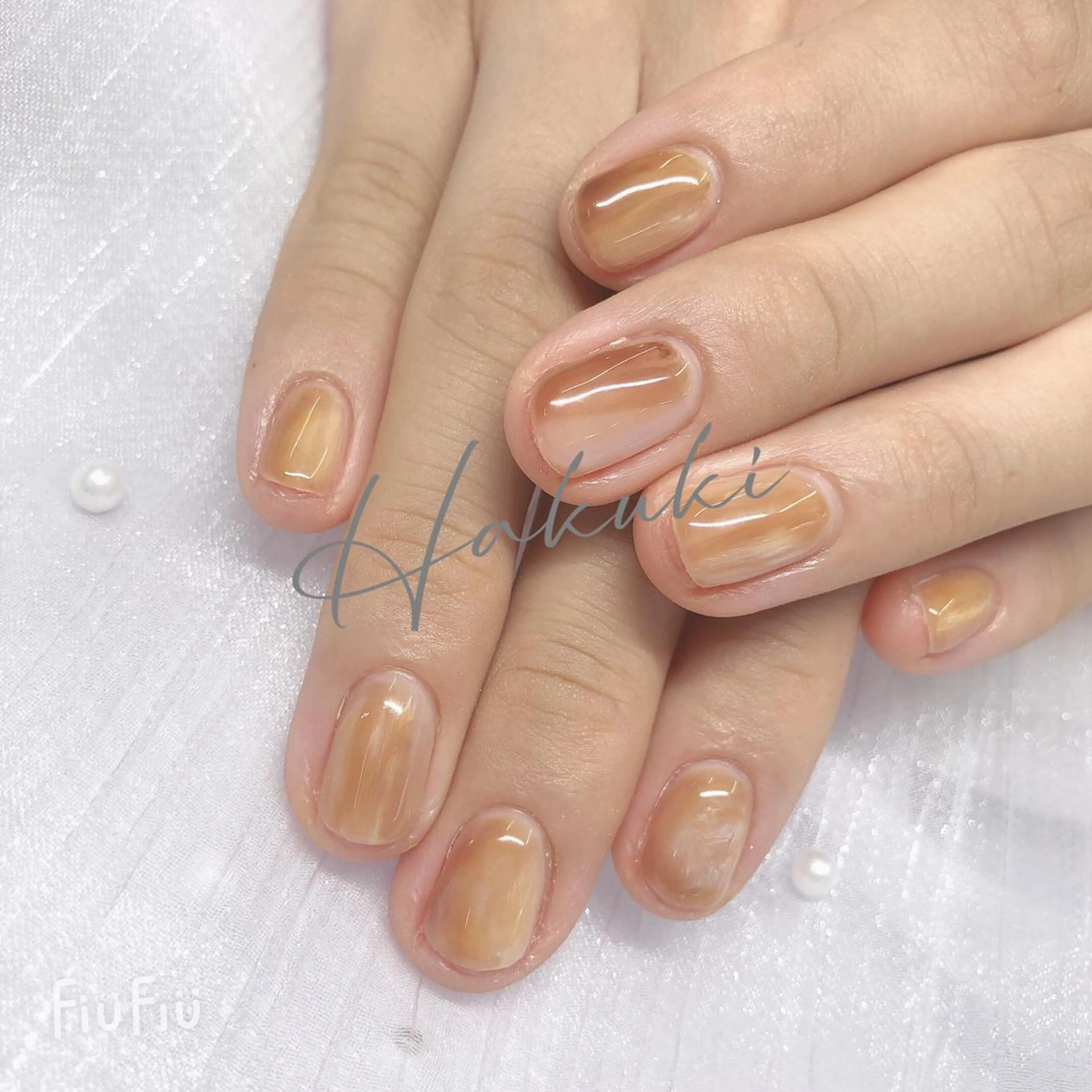 ネイル ハンドネイル ハンドケア ハク キのネイルデザイン