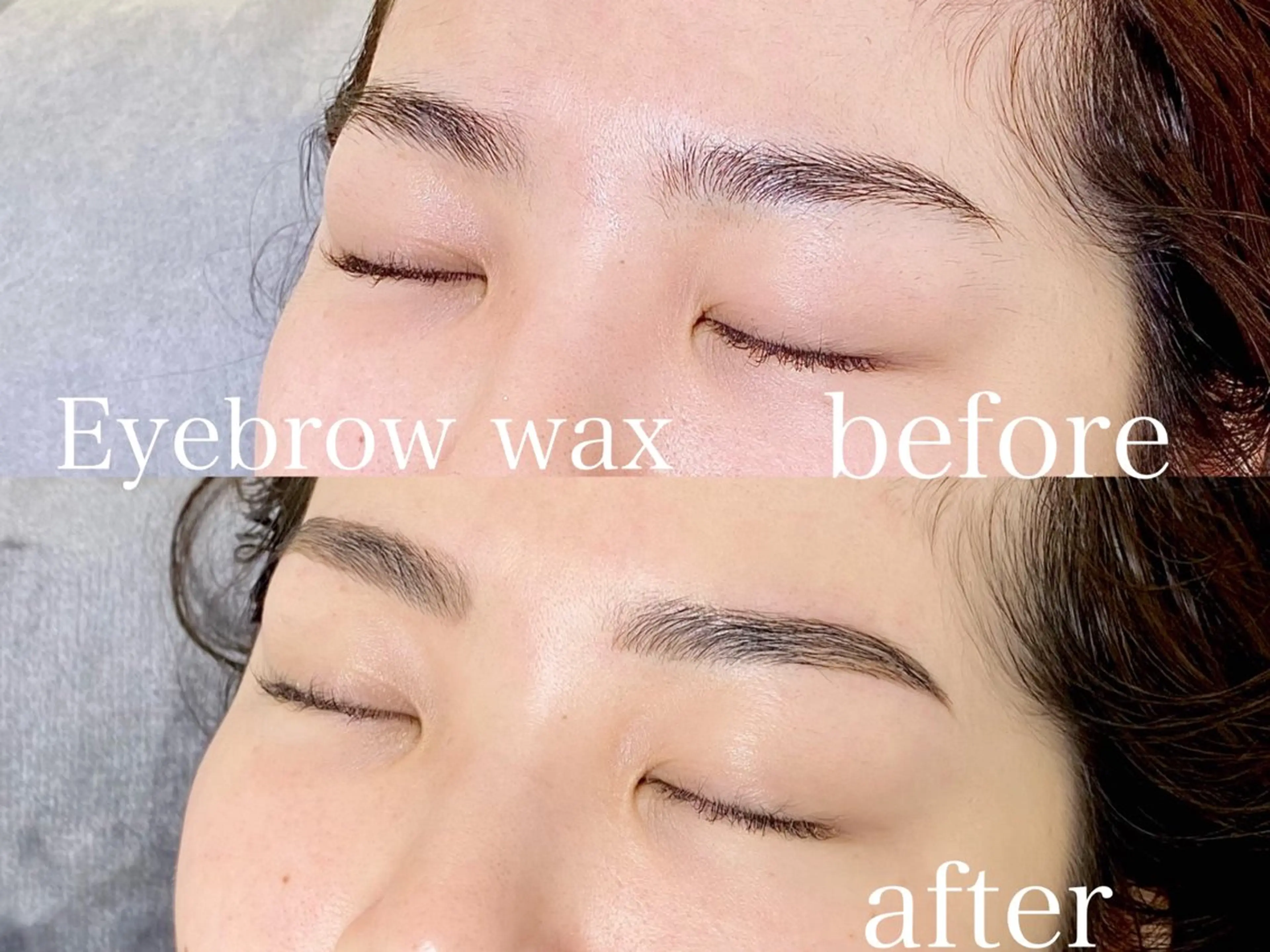 アイブロウ ハリウッドブロウリフト 眉毛ワックス脱毛 Three スリーのマツエク・マツパデザイン