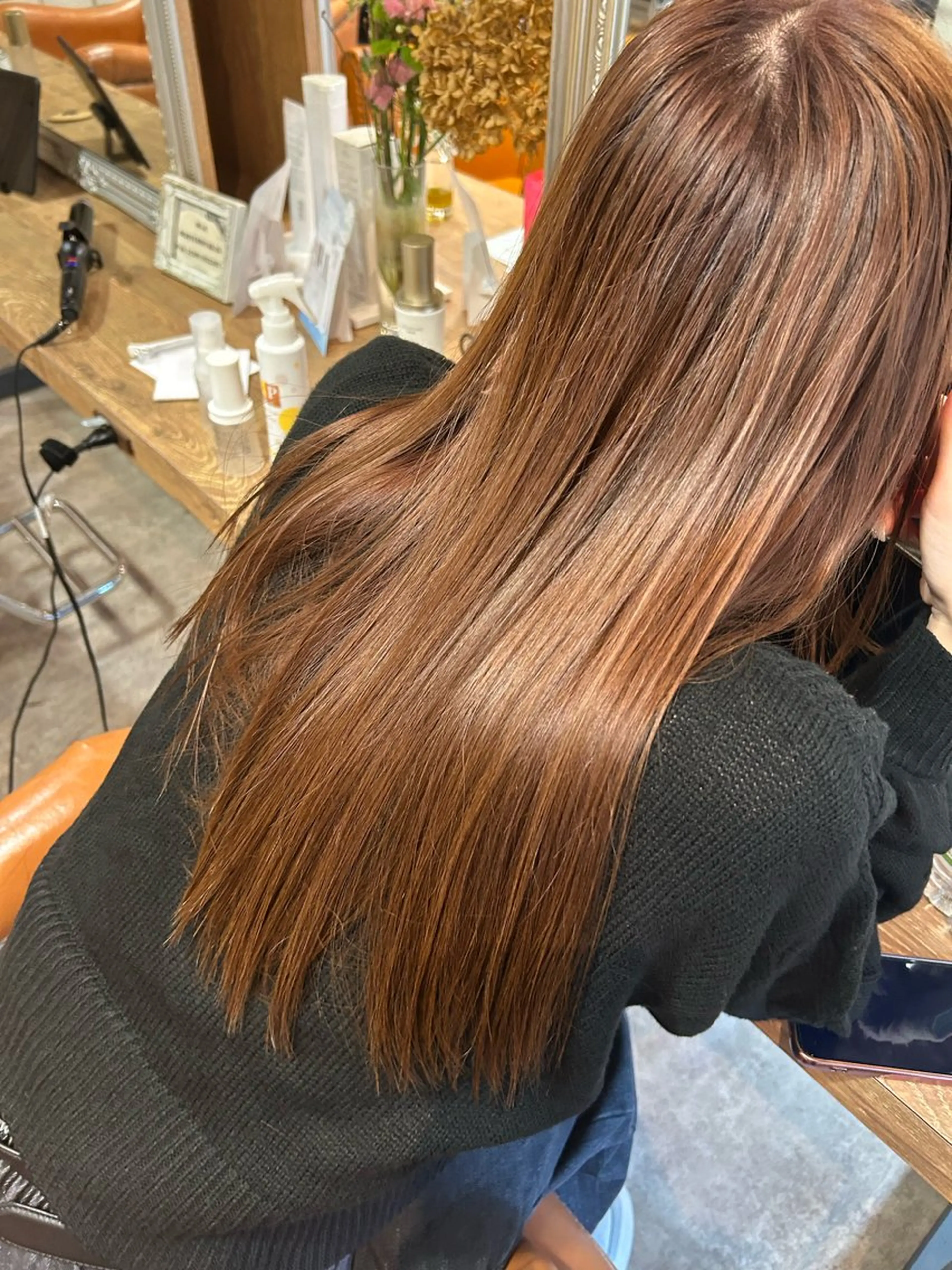 【minimoクーポン🎖️】カット+カラー+ストレートの写真