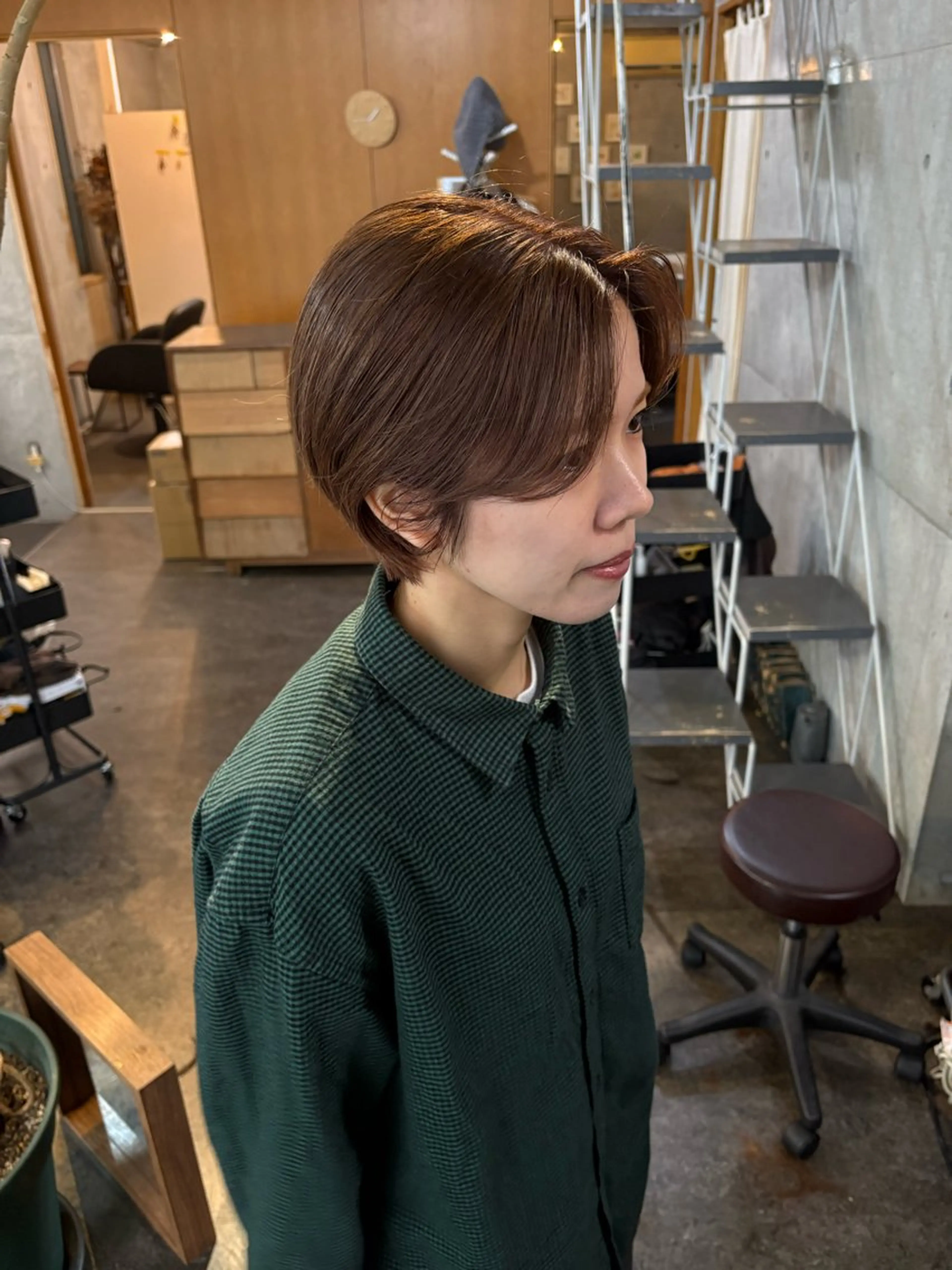 ショート カット ヘアカラー モリモト サナのヘアスタイル