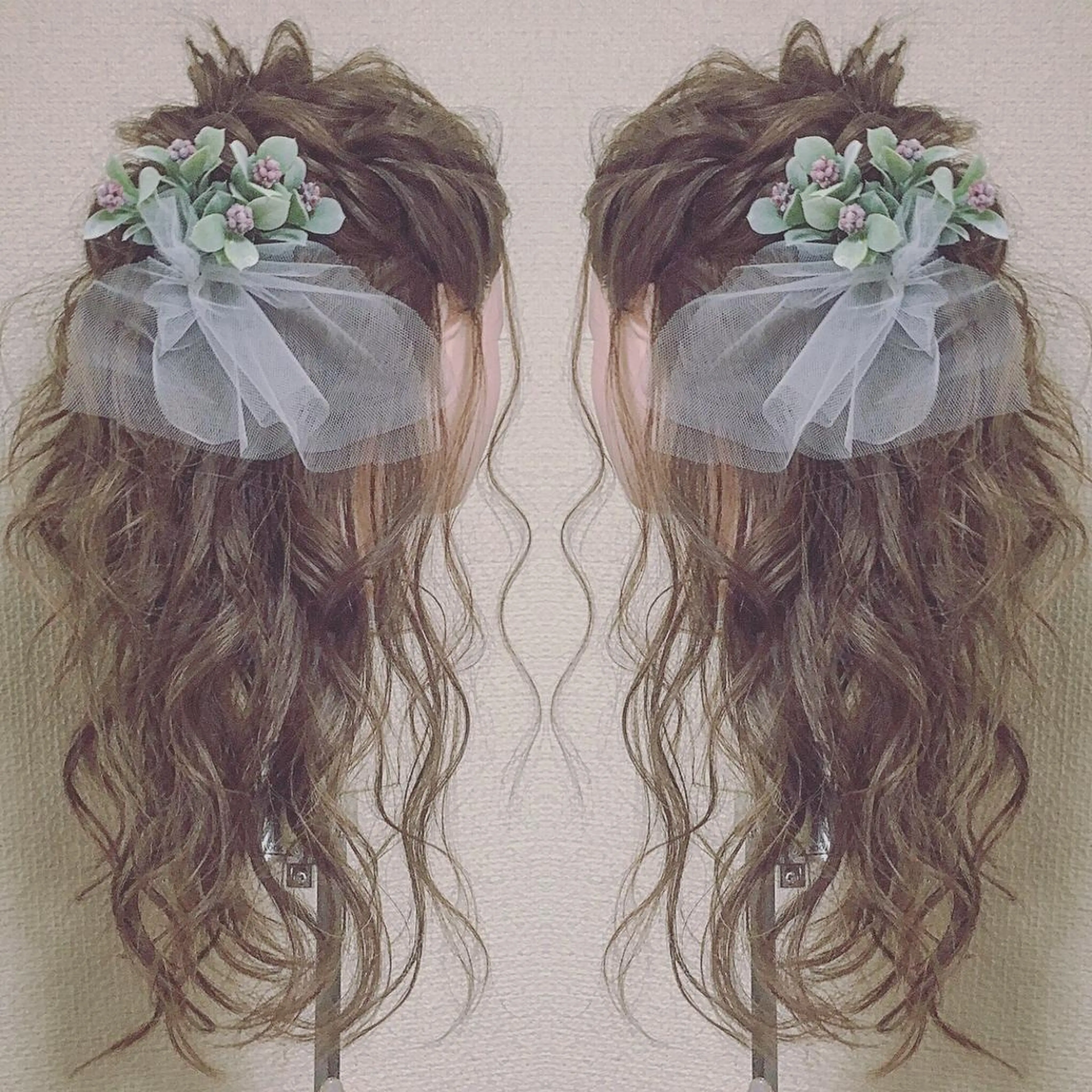 ロング ヘアアレンジ ハーフアップ ✨🌿大人可愛い愛さ れhair🌿✨松本のヘアスタイル