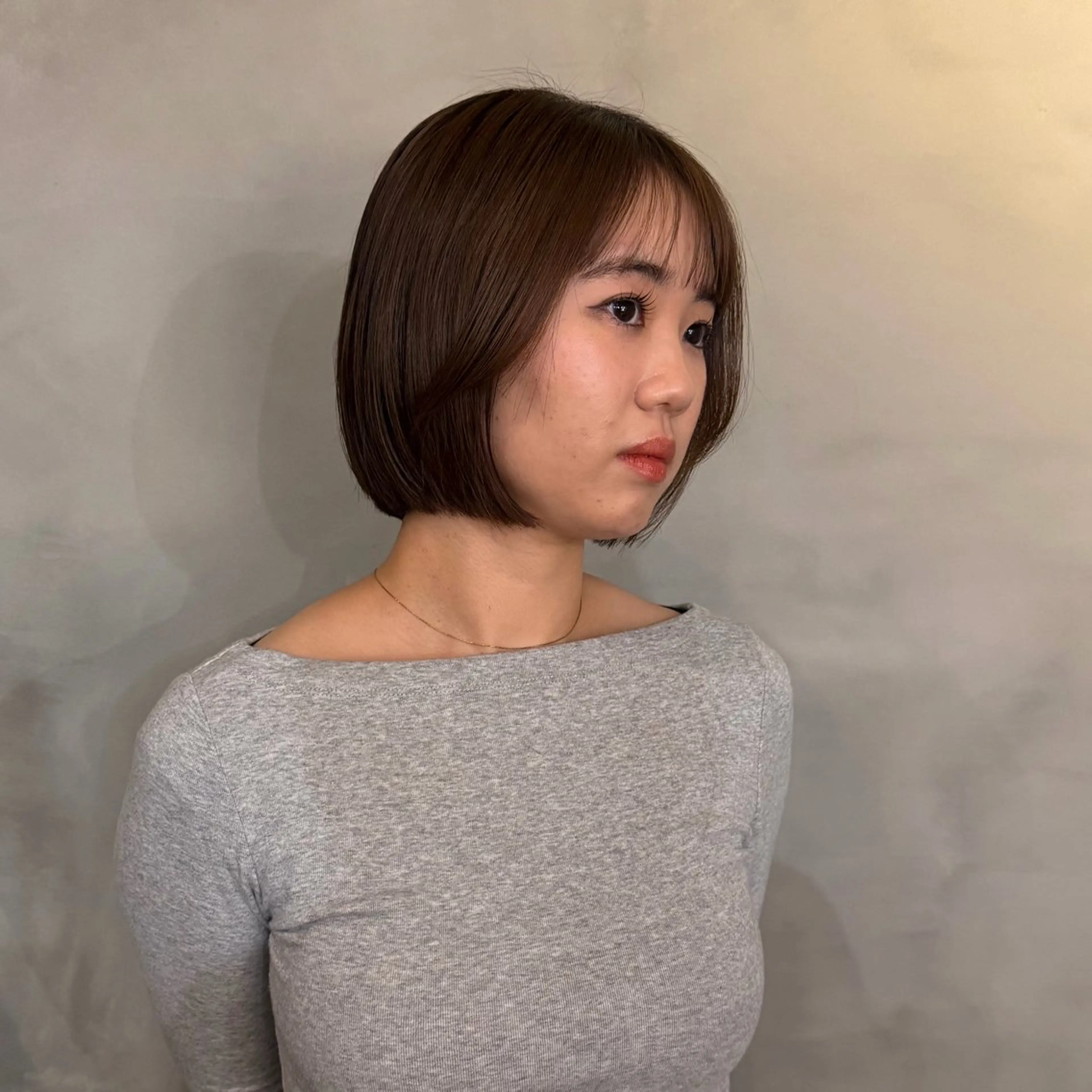 ショート ボブ カット レイヤー／パーマ KAHOのヘアスタイル