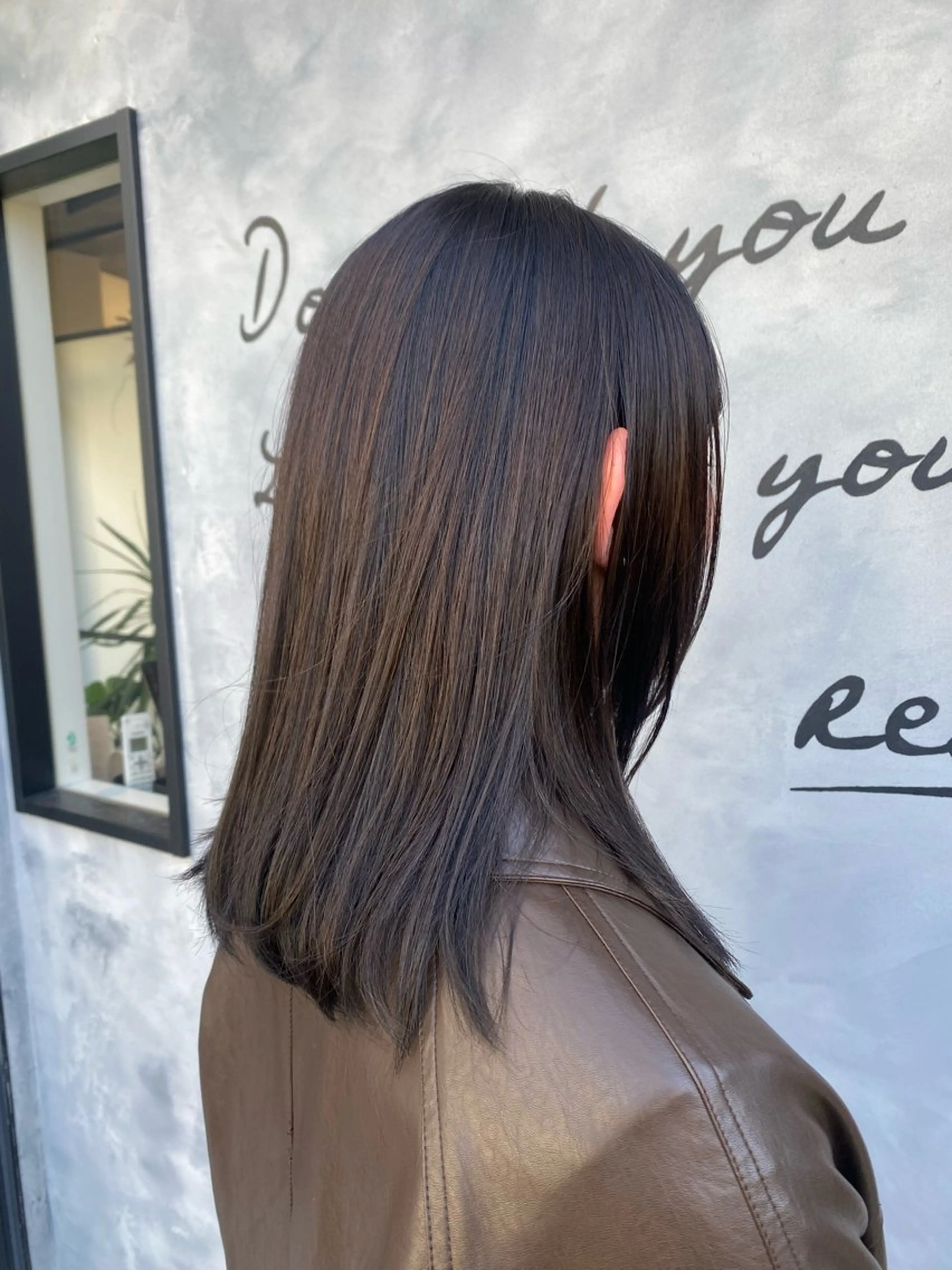 セミロング カラー 似合わせカット ヘアカラー 森口 竜三のヘアスタイル