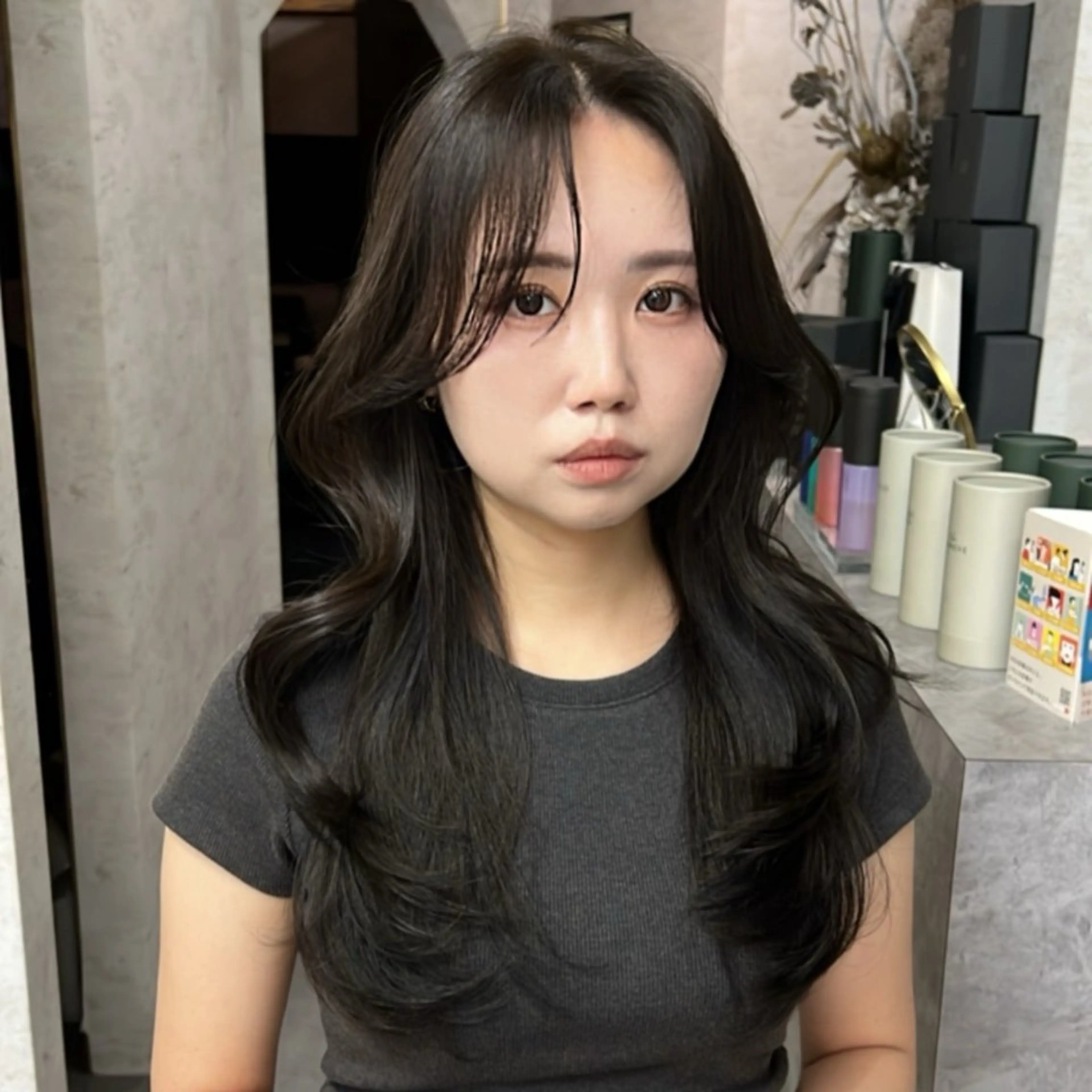 ロング エクステ・レイヤ ーカット松下宗翔のヘアスタイル