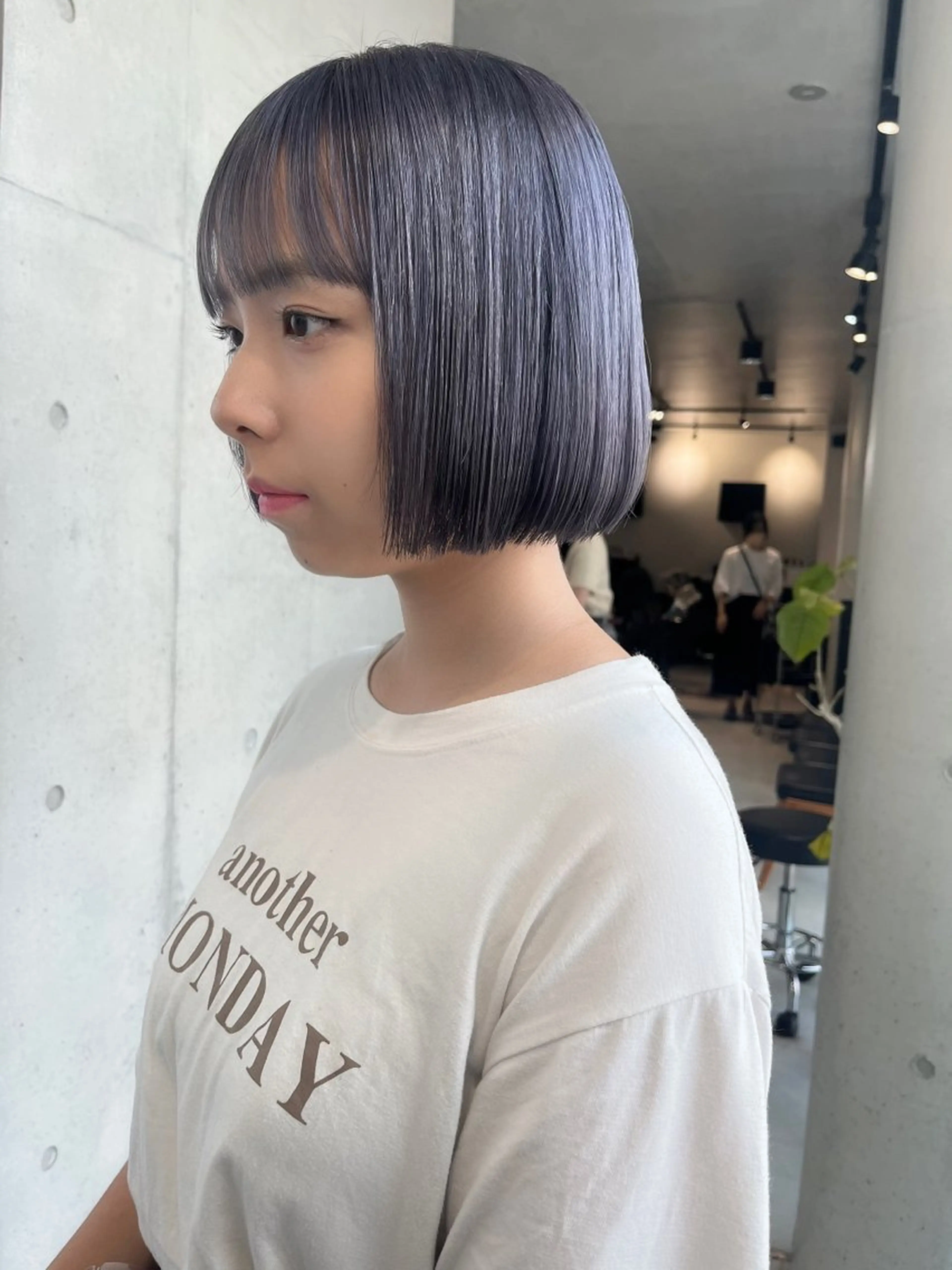 ミディアム カラー カット ヘアカラー トリートメント ヘアセット 透明感/オリーブ/ グレージュ/YUKAのヘアスタイル