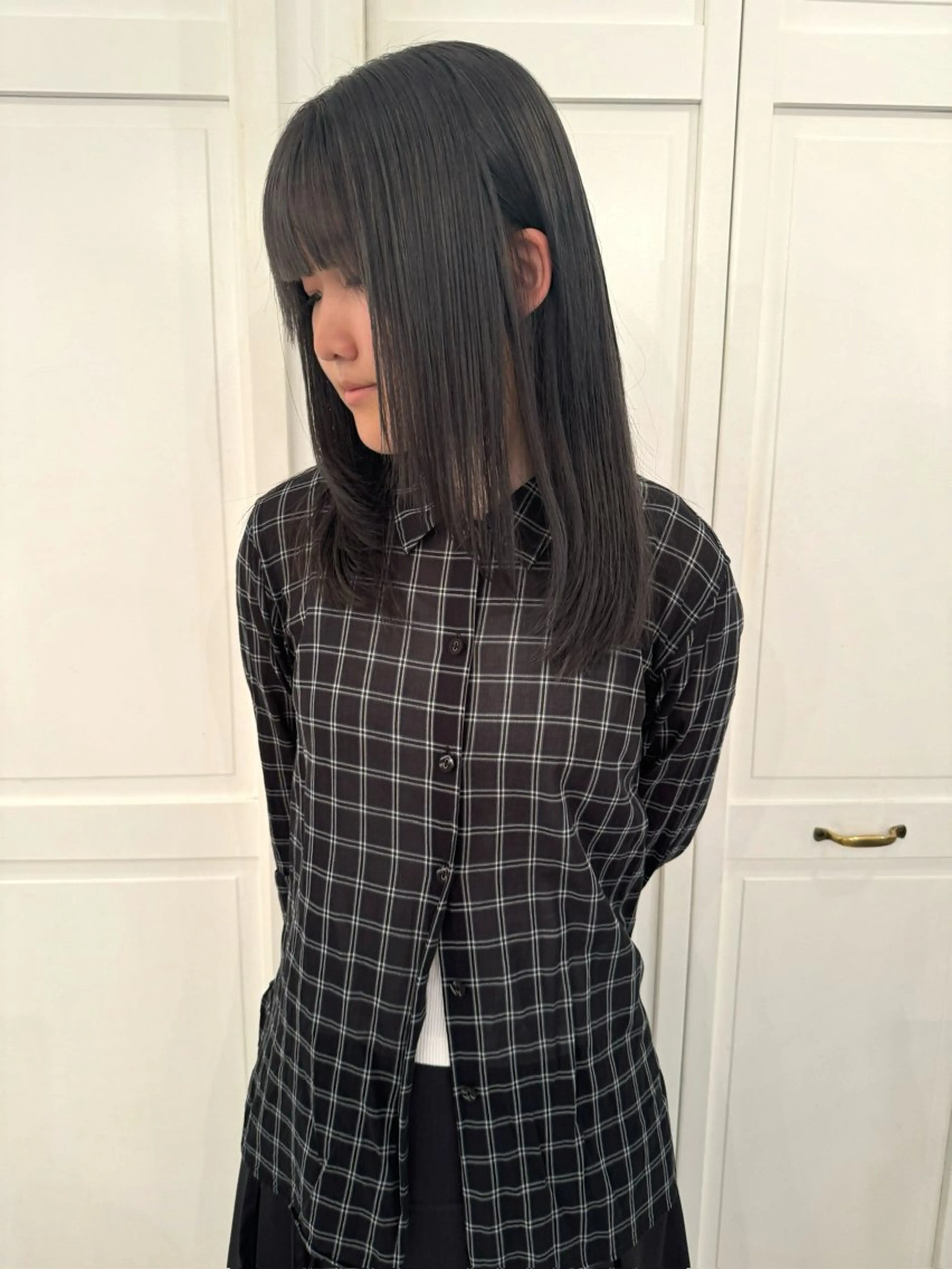 カラー ヘアカラー ブリーチカラー🎀 韓国風/寺門美優のヘアスタイル