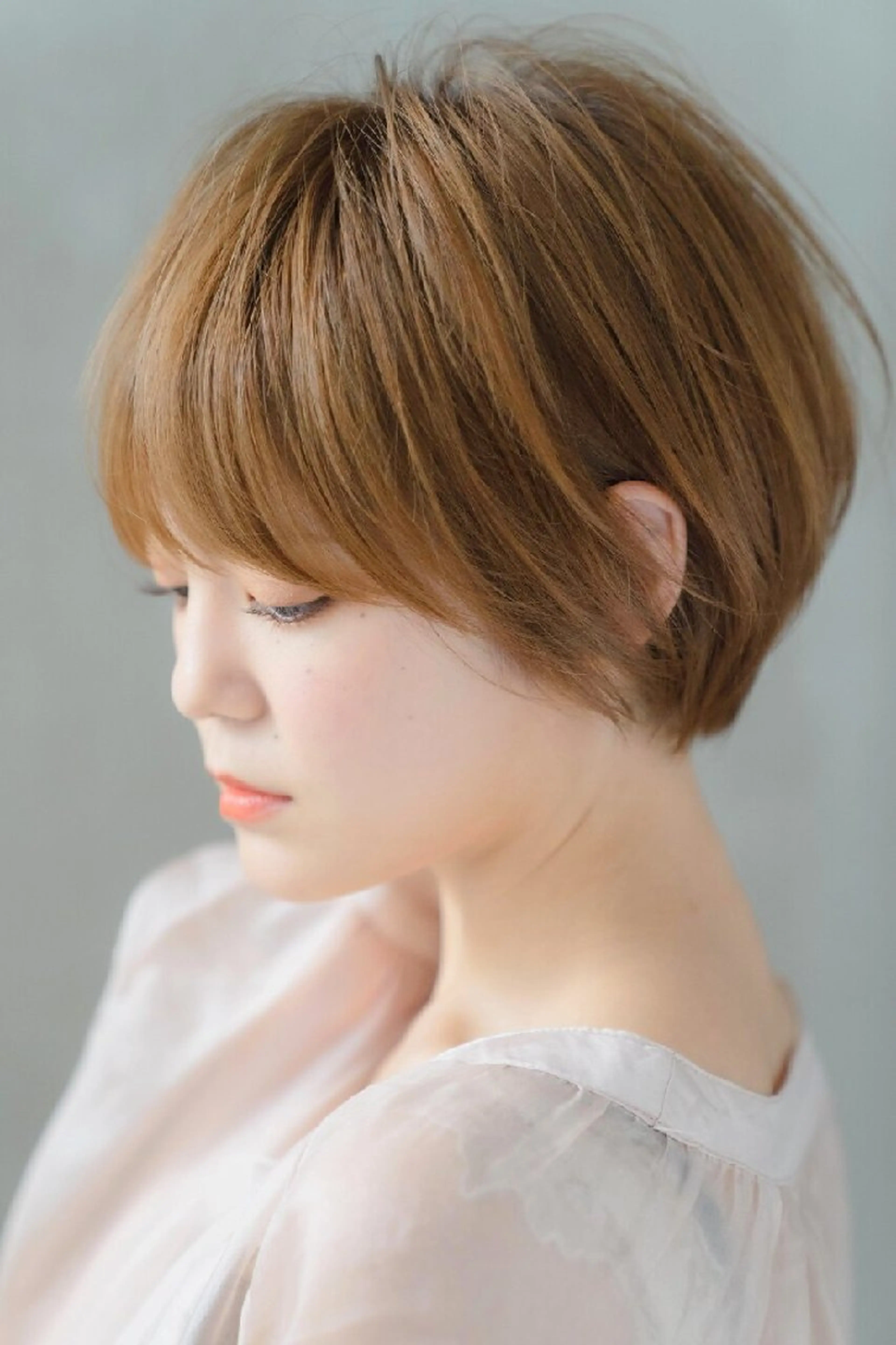 カラー ショート 深夜まで営業中‼️ レム髪質改善のヘアスタイル