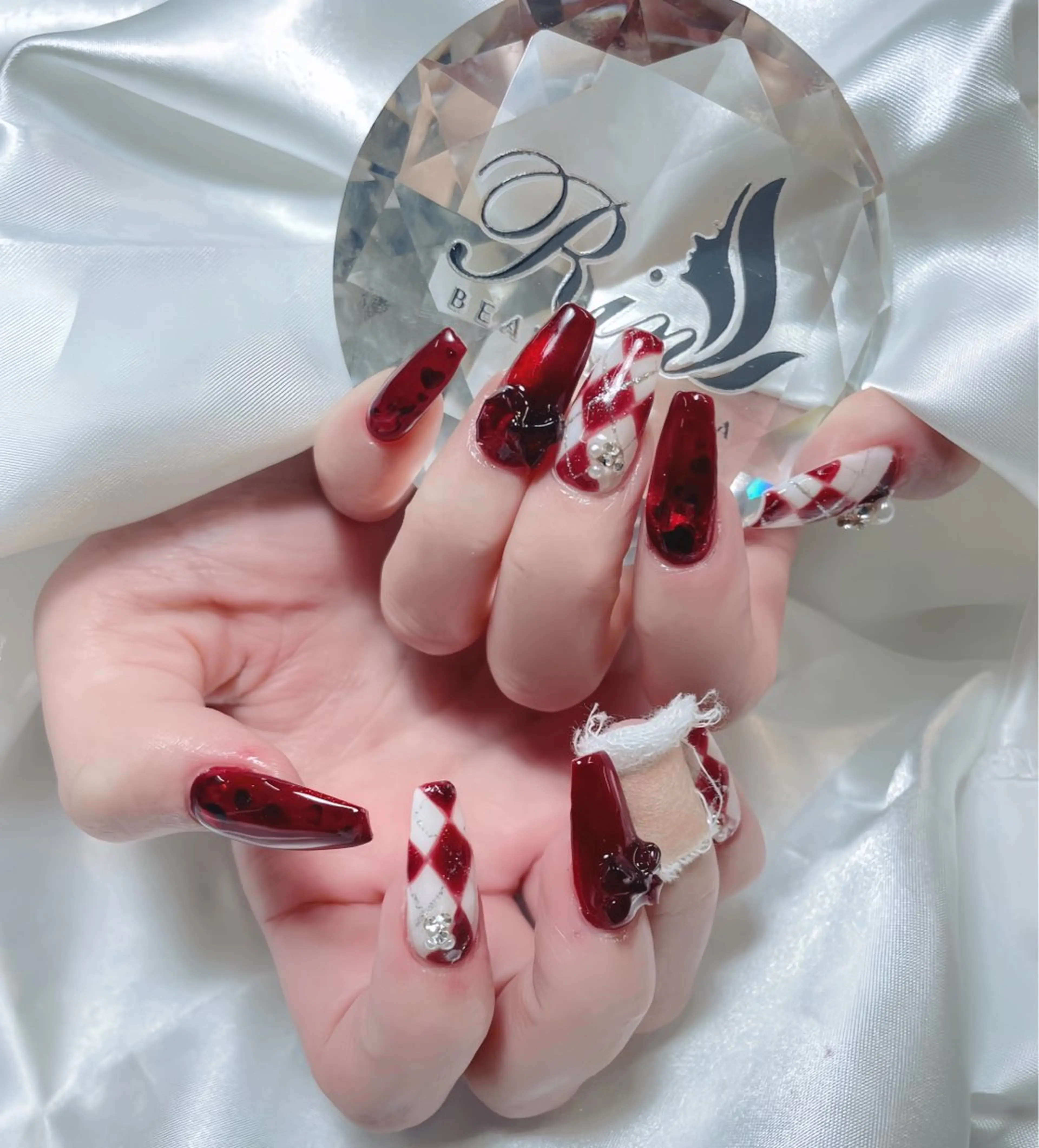 ネイル アートネイル ロングネイル ニュアンスネイル スカルプネイル ネイルチップ ハンドネイル Rin Nail 新大久保店のネイルデザイン