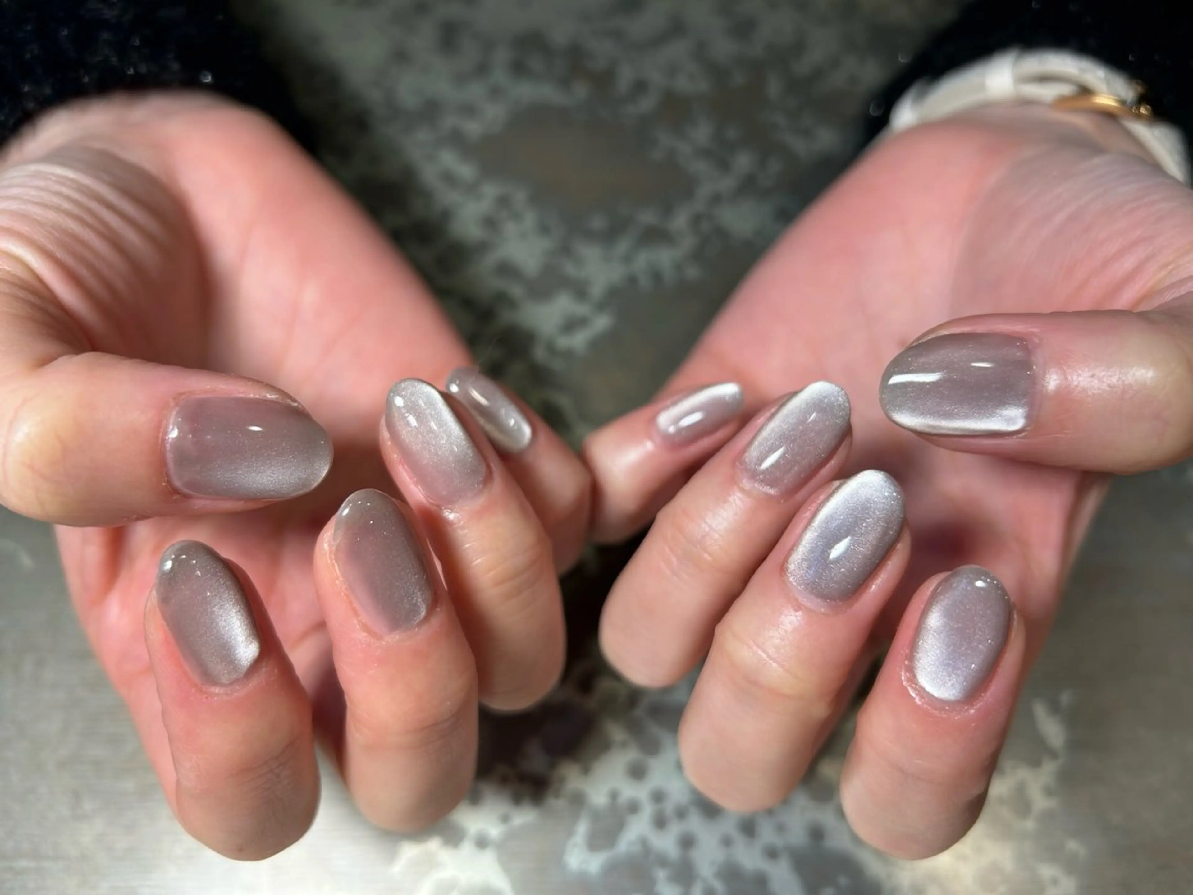 ネイル マグネットネイル 冬ネイル ハンドネイル ハンドケア Ainchi nail所属・＊ misa ＊のネイルデザイン