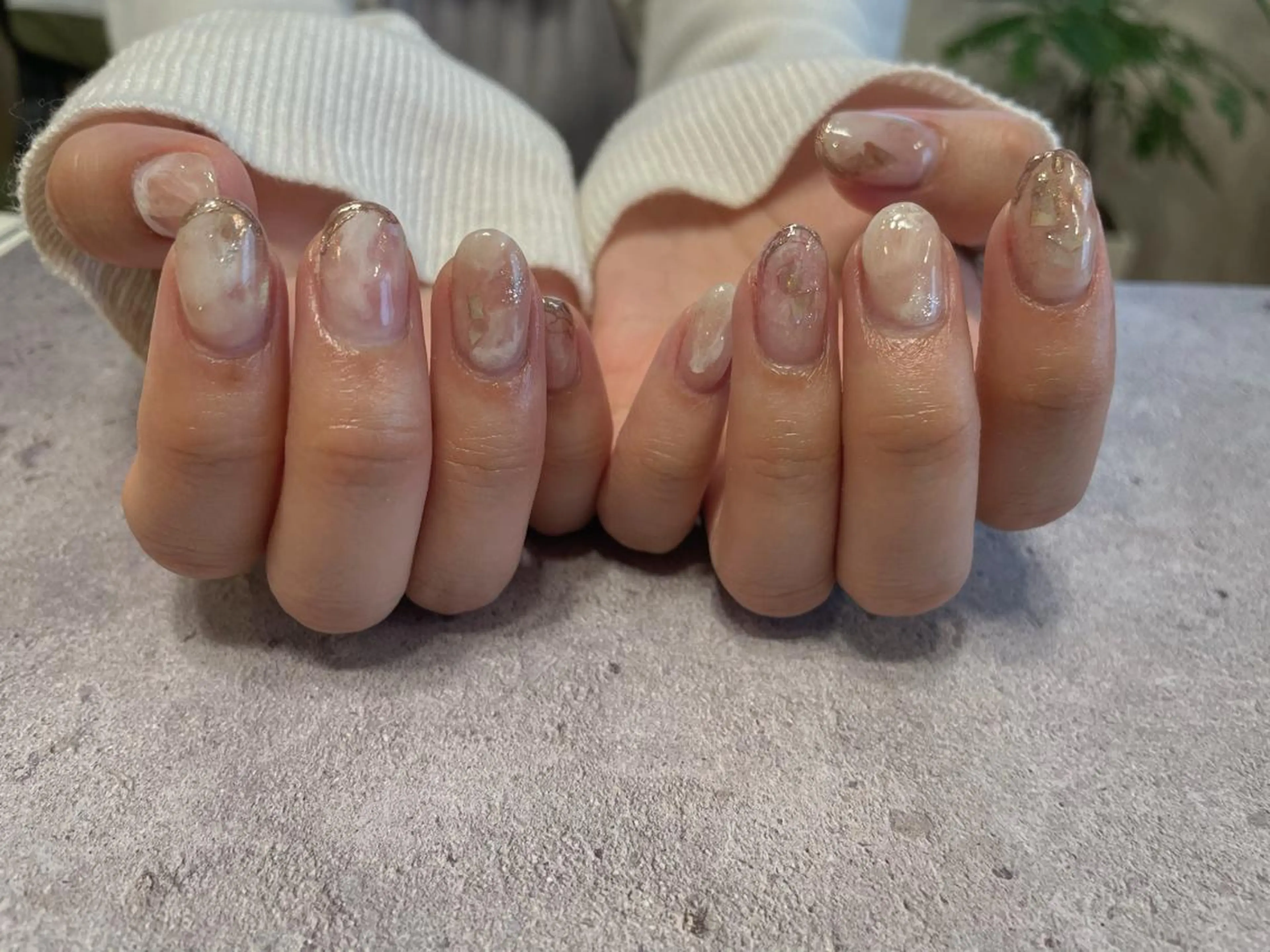 ネイル 氷ネイル・うるうるネイル 松本 望のネイルデザイン