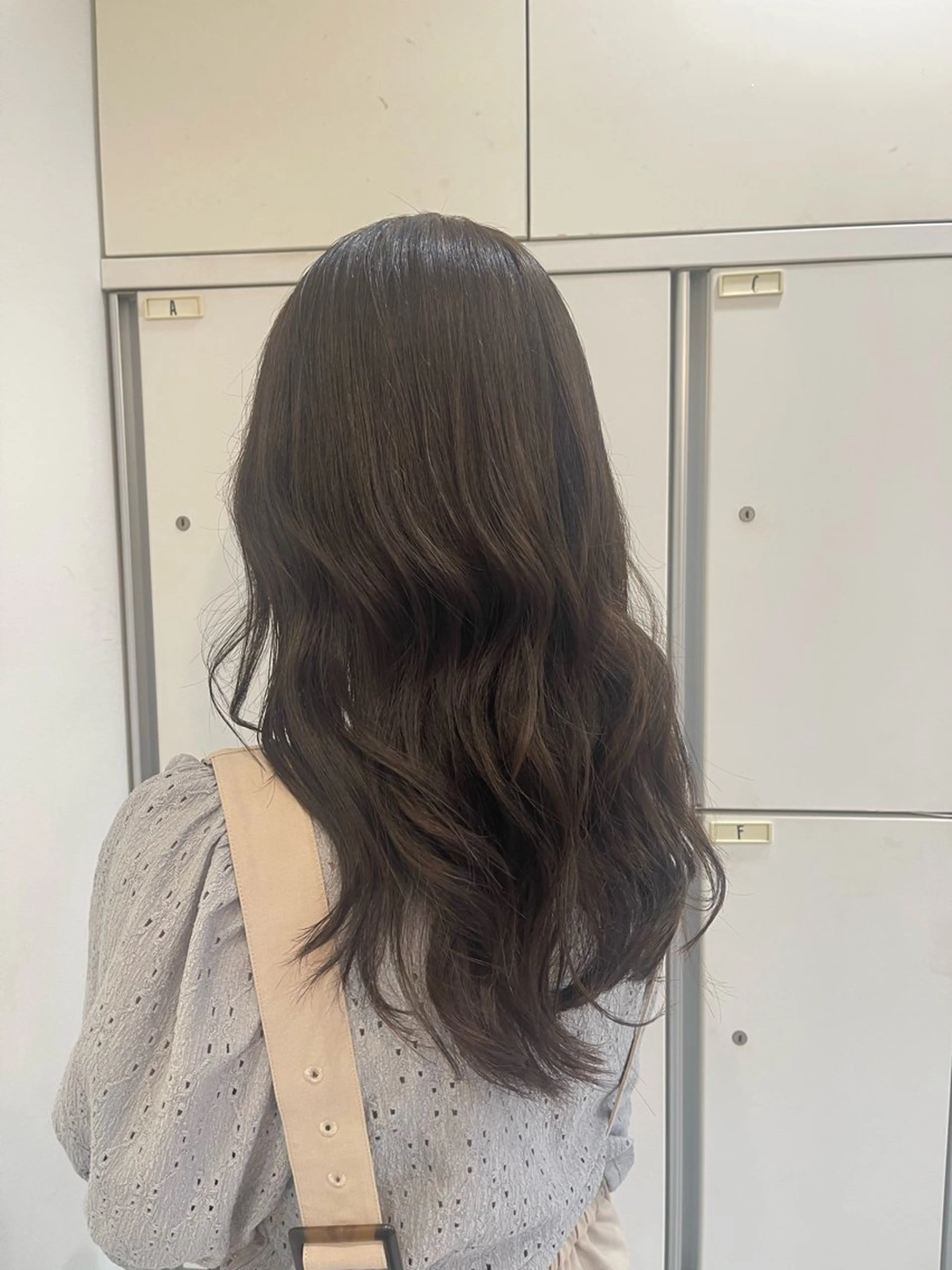 ロング カラー HAIR&MAKE EARTH若葉台店所属・ICHIRI" 艶カラー/縮毛矯正のヘアスタイル