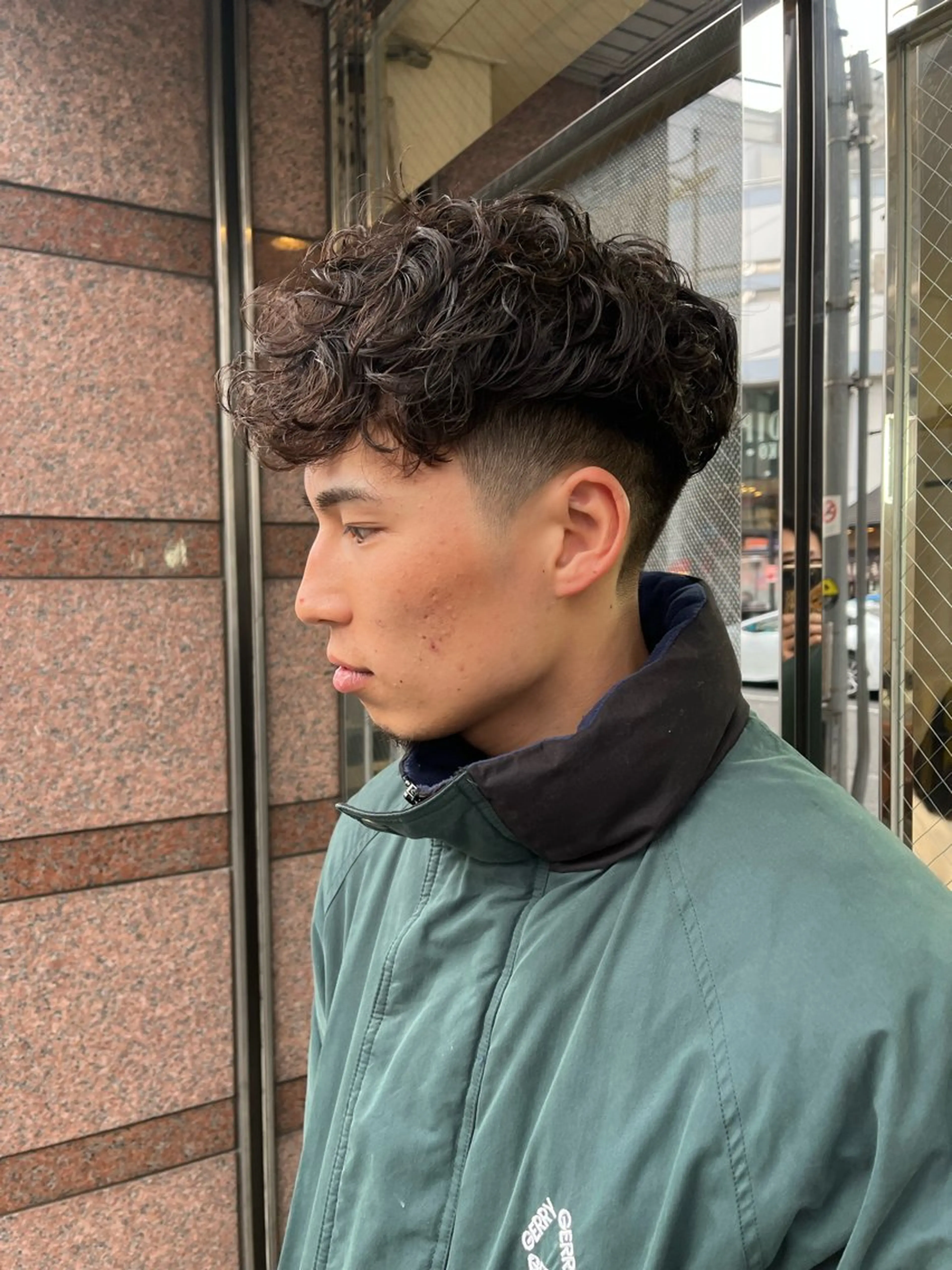 ショート パーマ メンズ スペインカール 京都駅メンズカット/ パーマ/Keigoのヘアスタイル