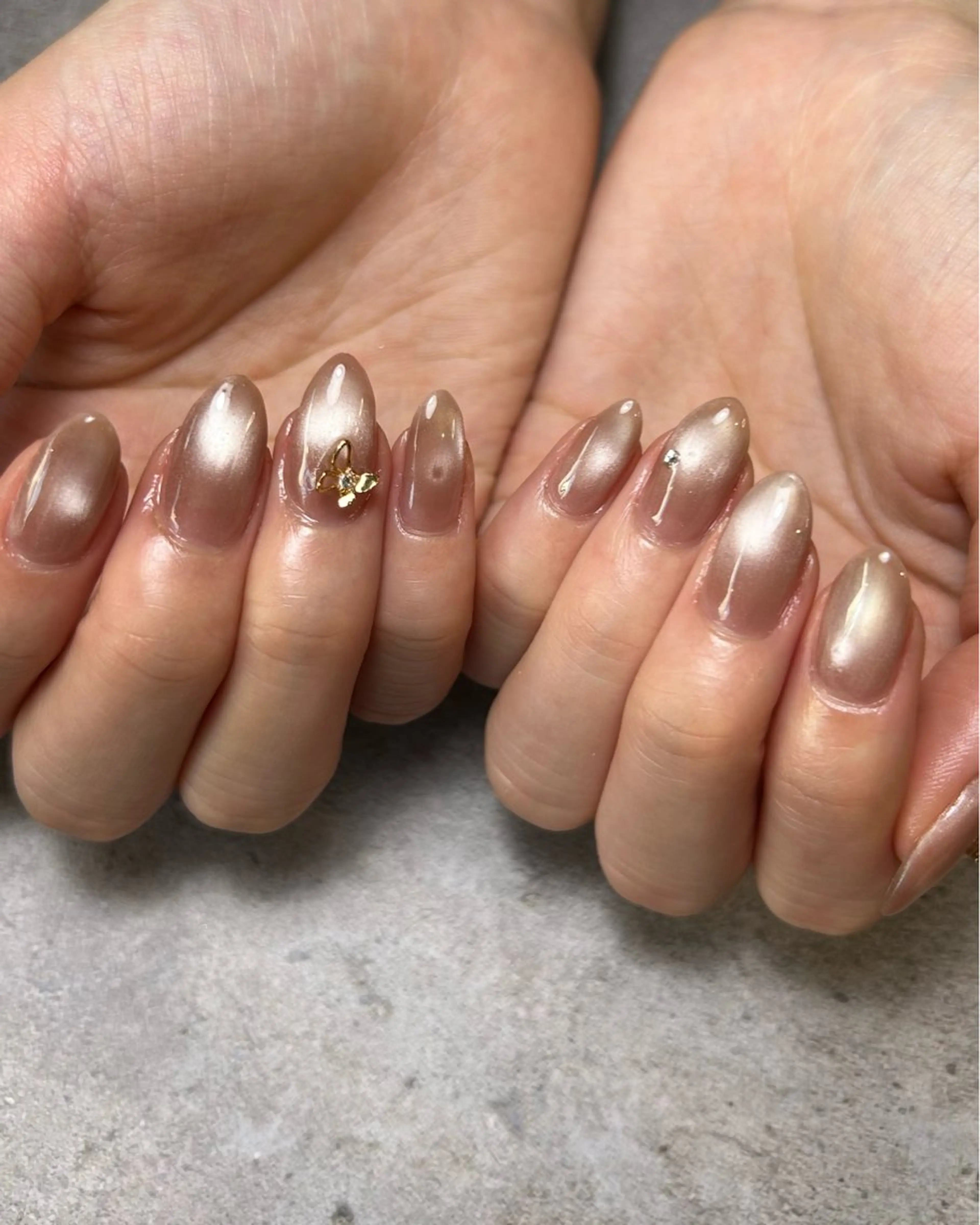 ネイル 持ち込み シンプルネイル ハンドネイル Reflection marikoのネイルデザイン