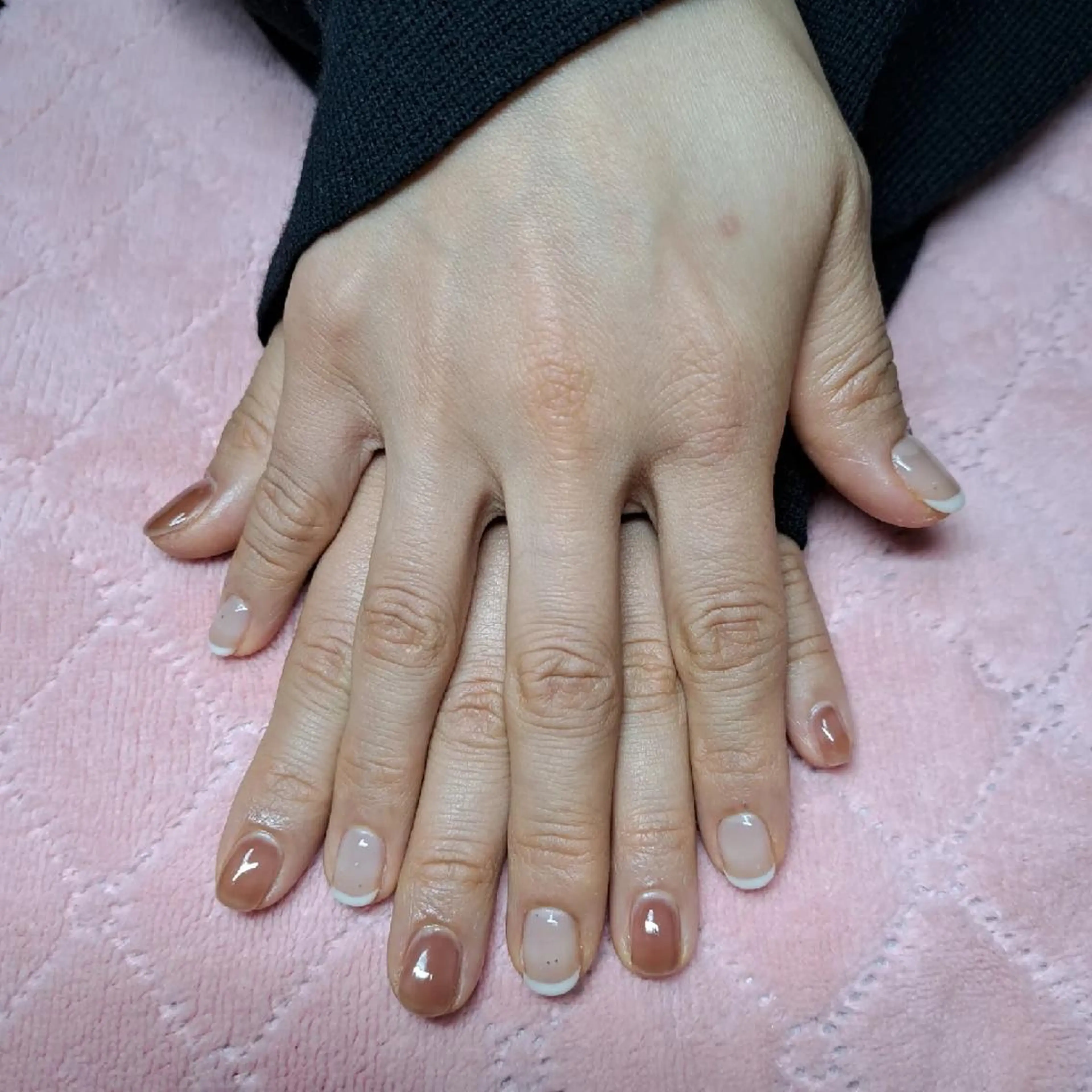 ネイル フレンチネイル ワンカラーネイル HAYASHI  Nのネイルデザイン