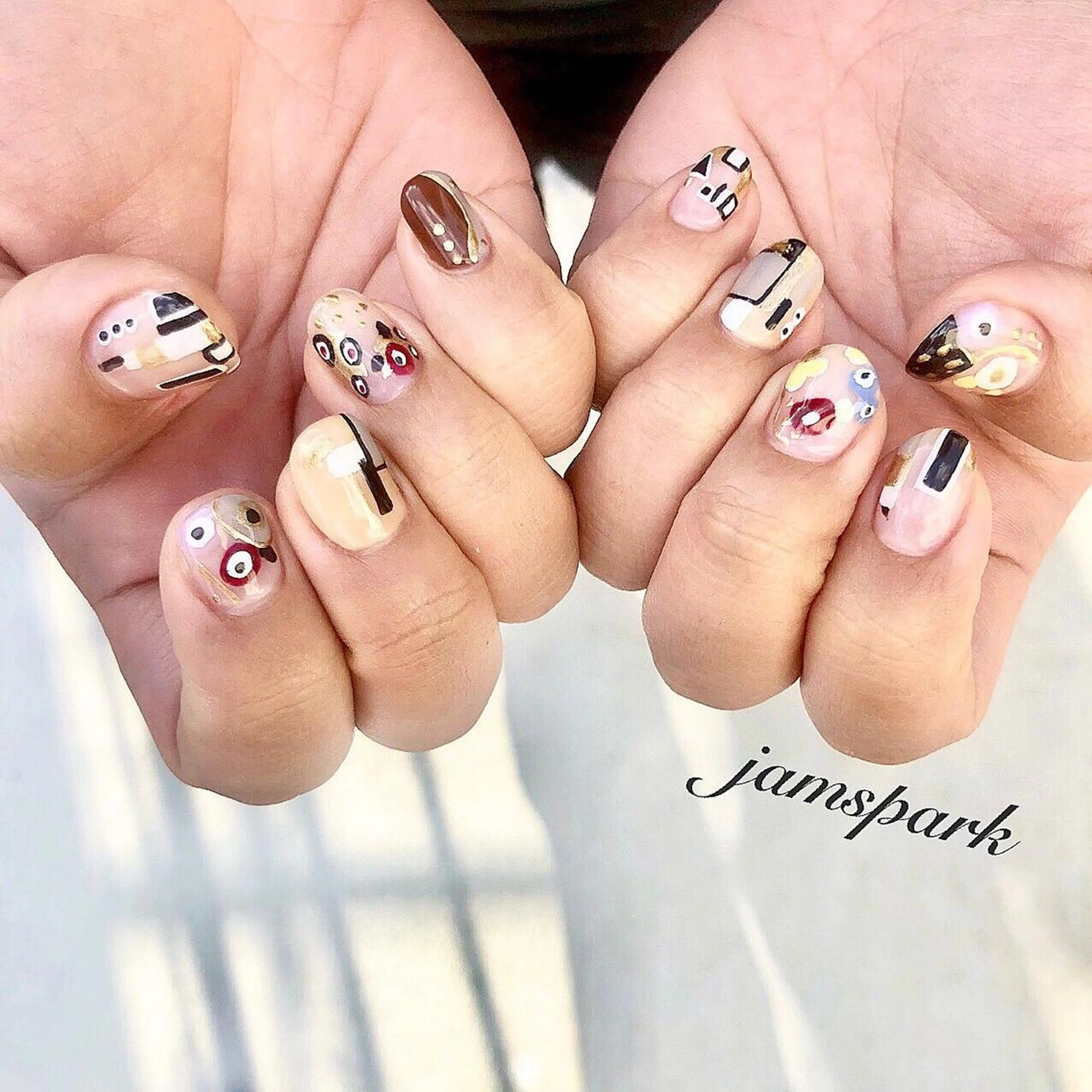 ネイル アートネイル ニュアンスネイル ハンドネイル jamspark ✨のネイルデザイン