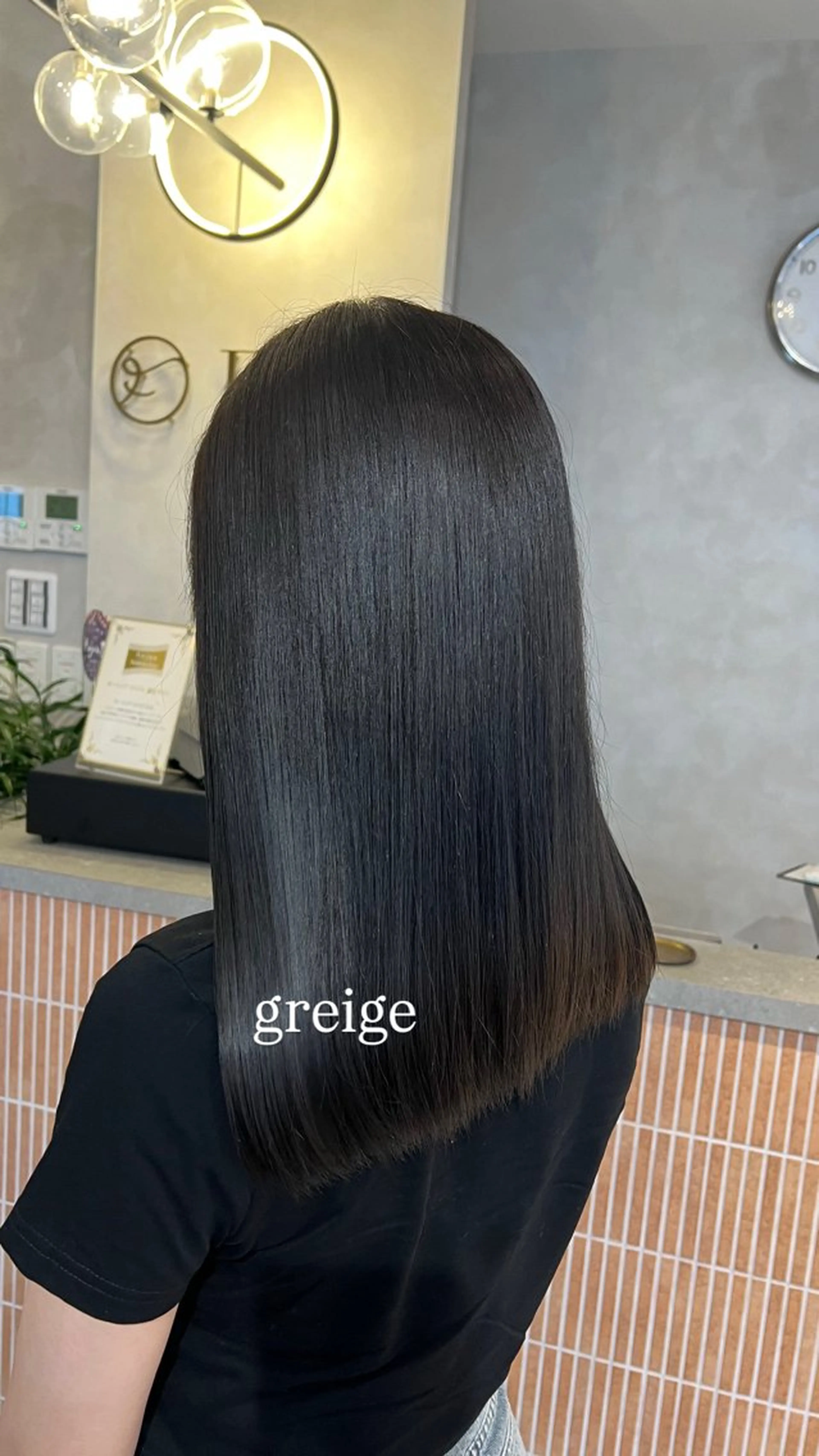 セミロング カラー 透明感カラー 梅田/似合わせボブ /顔周り/RINKAのヘアスタイル