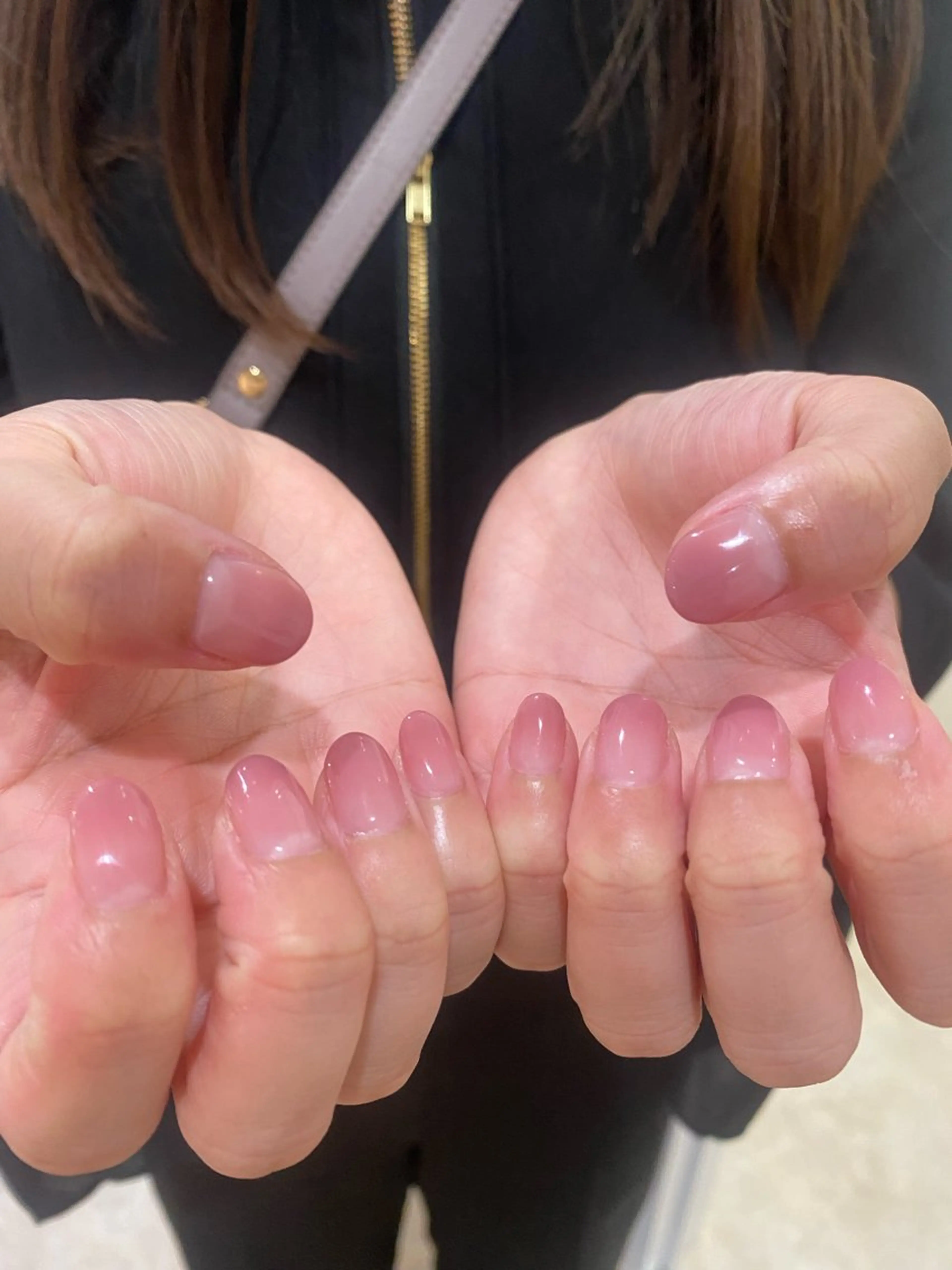 ネイル グラデーション ピンク シンプルネイル ハンドネイル Bianca 今池店 Nishikawaのネイルデザイン