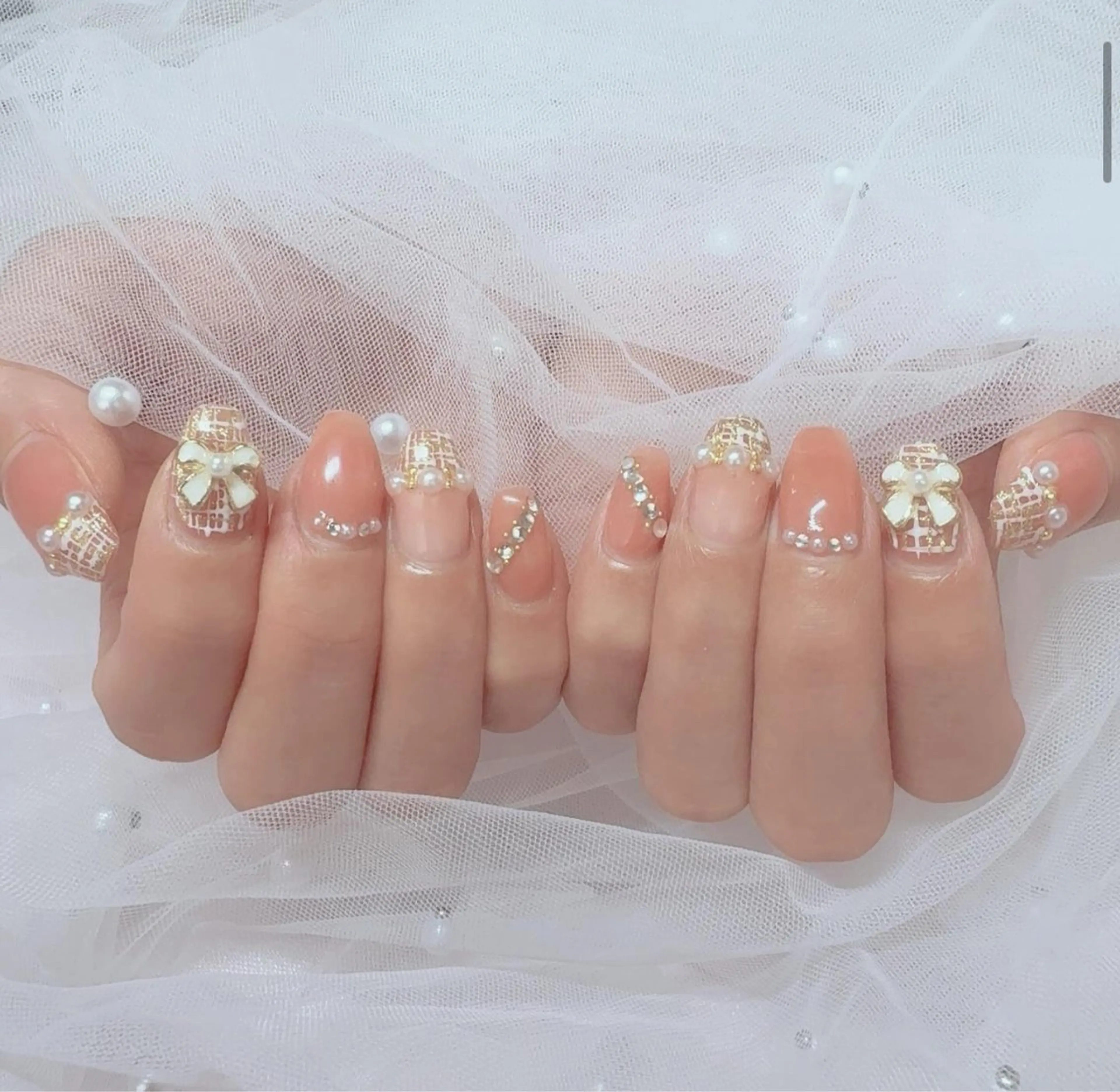 ネイル ガーリー 𝑺𝑨𝑬 【岡山自宅ネイル】のネイルデザイン