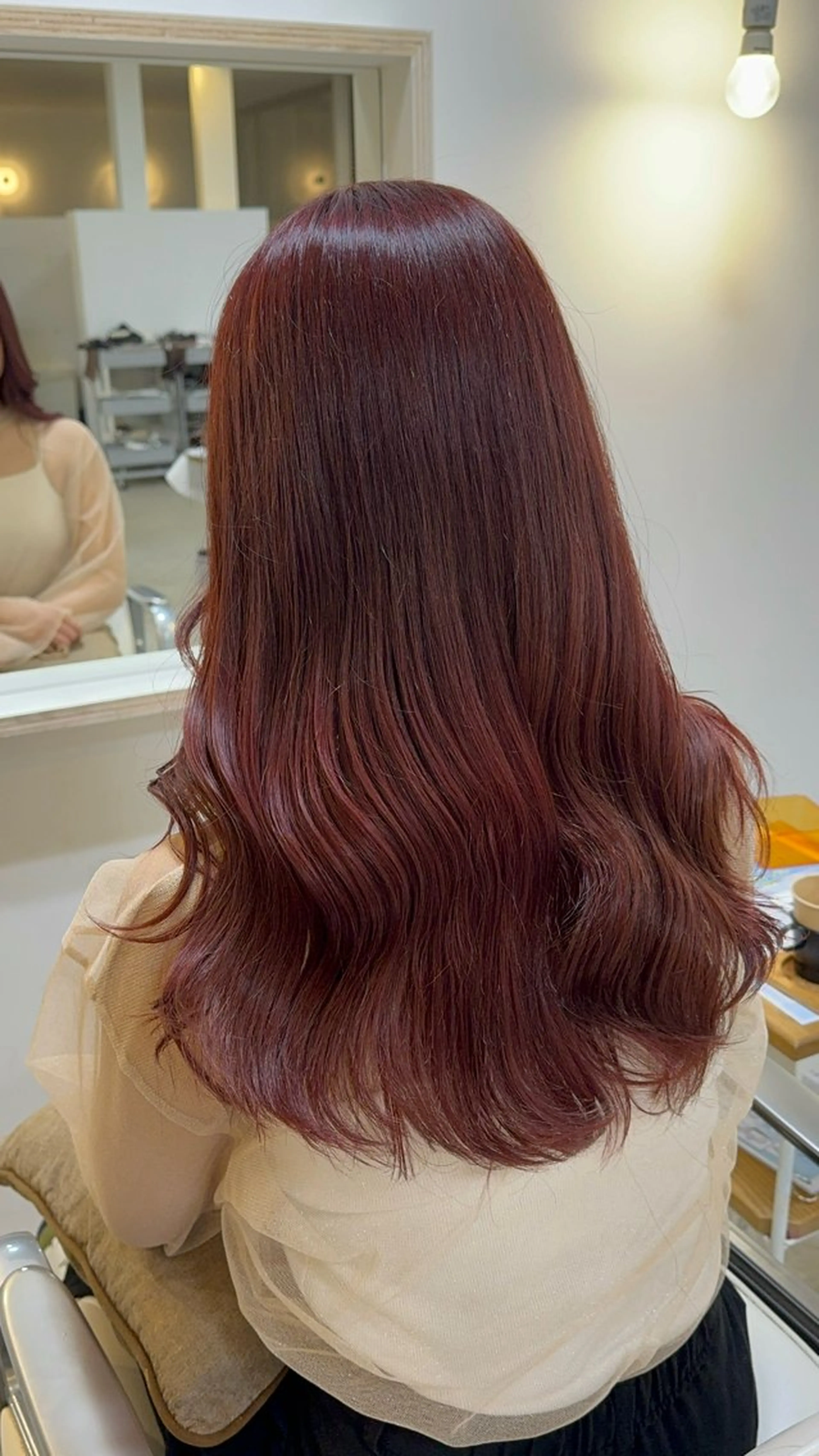 カラー ブリーチ ダブルカラー ブリーチなしカラー 【YOKE】　西田 乃那のヘアスタイル