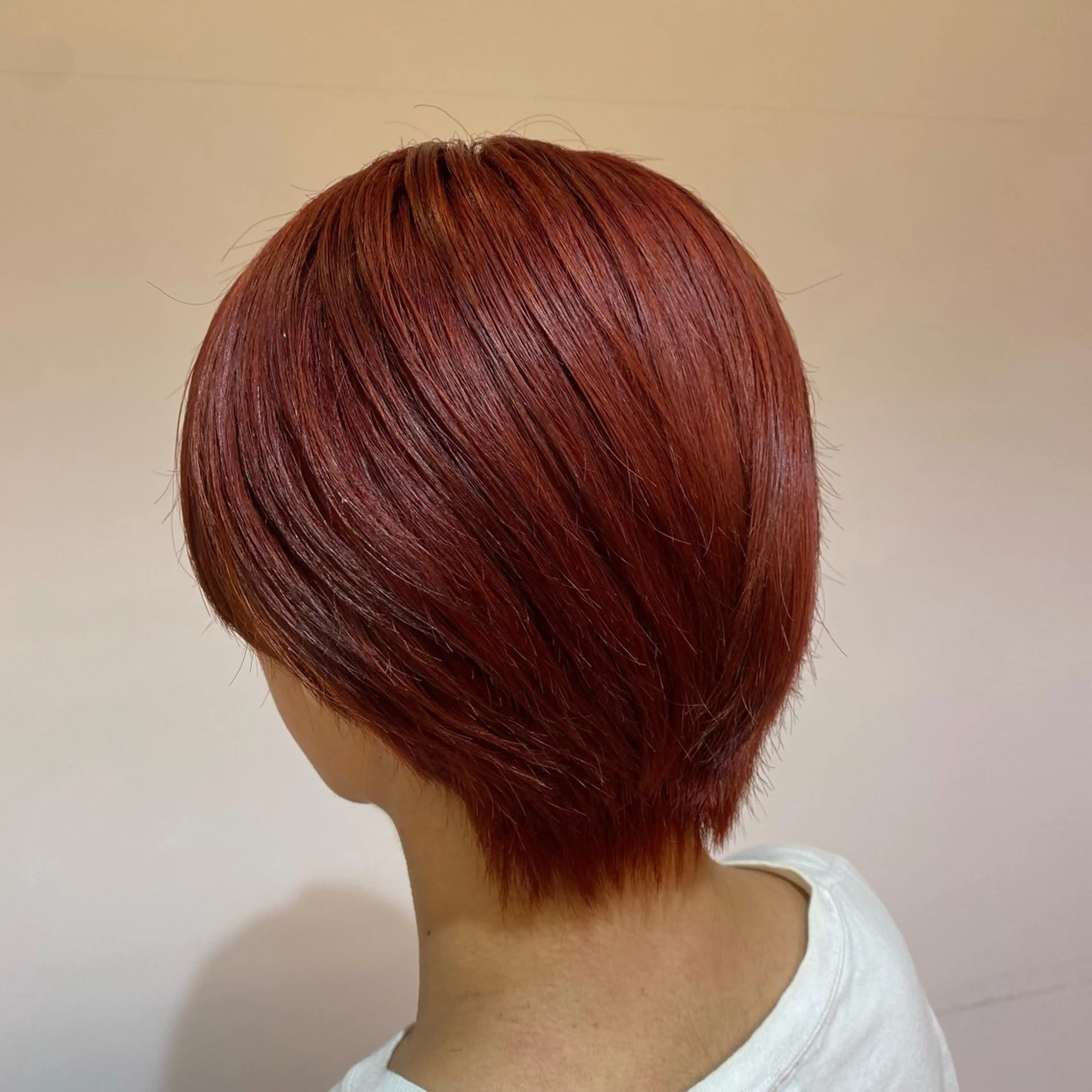 カラー メンズ 透明感カラー ダブルカラー レッドカラー MINX RICCa所属・ひらい るなのヘアスタイル