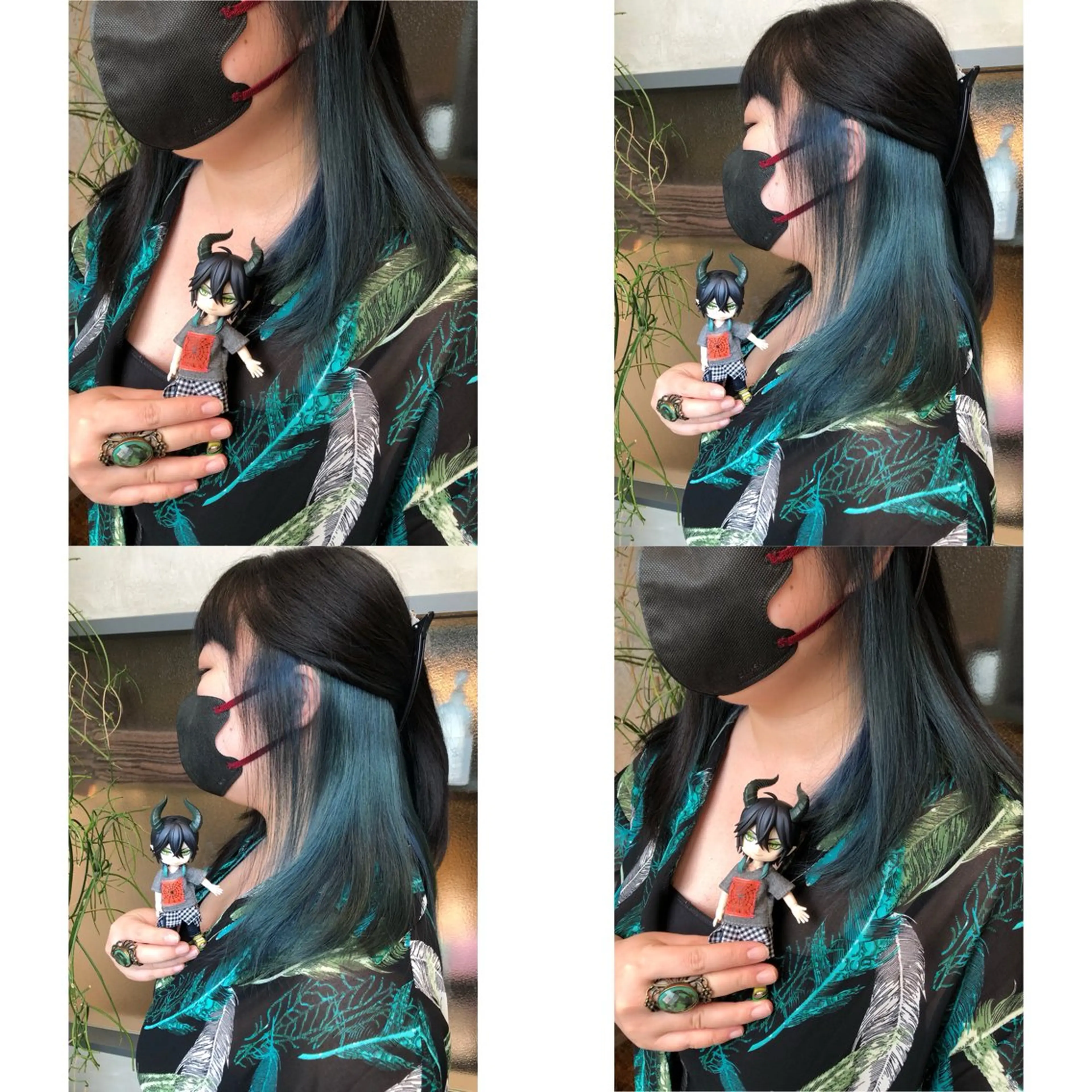 セミロング カラー ブリーチ インナーカラー 縮毛矯正 推しカラー✨ オタク美容師ユウカのヘアスタイル