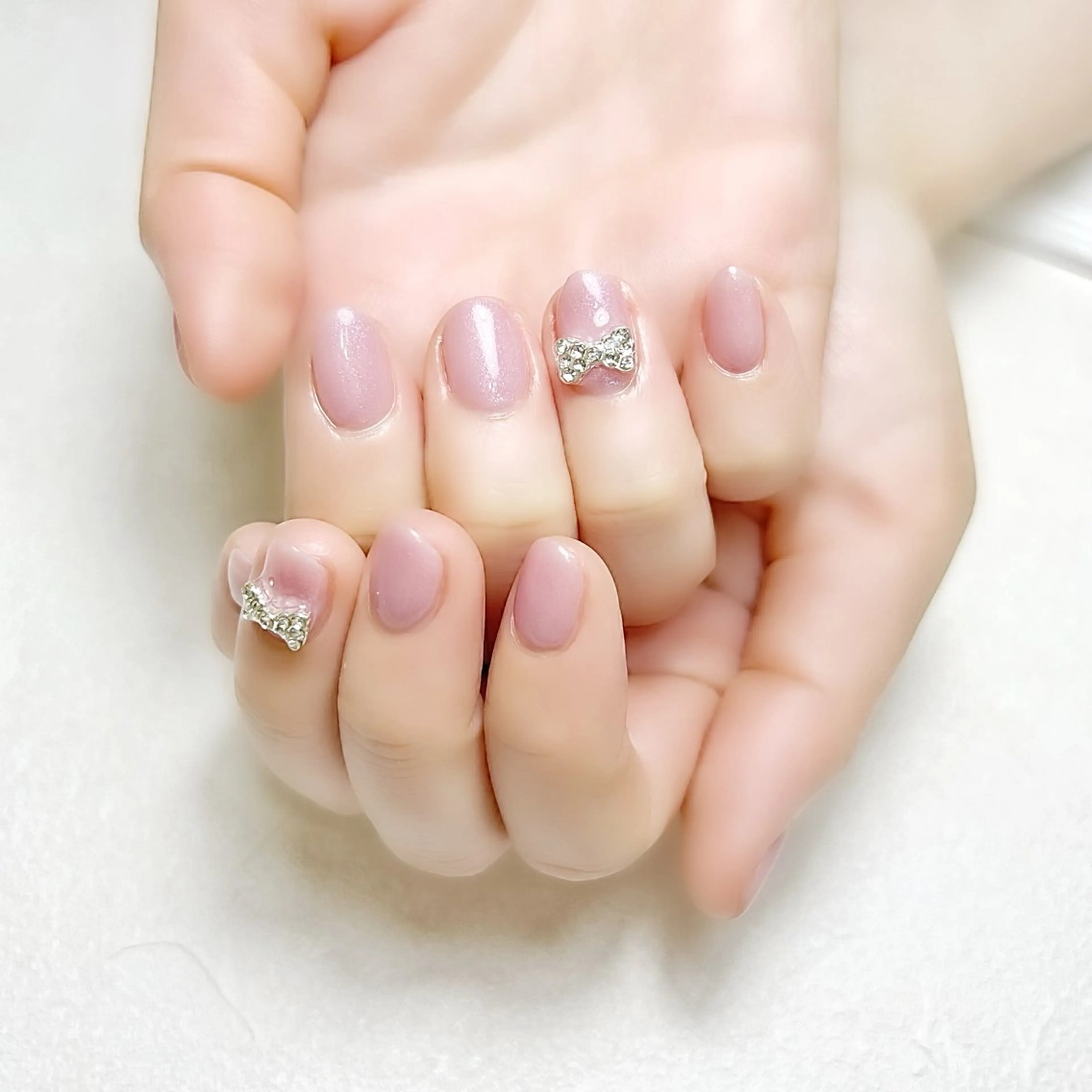 ネイル オフィスネイル ワンカラーネイル 春ネイル ブライダルネイル rouse nail RISATOのネイルデザイン