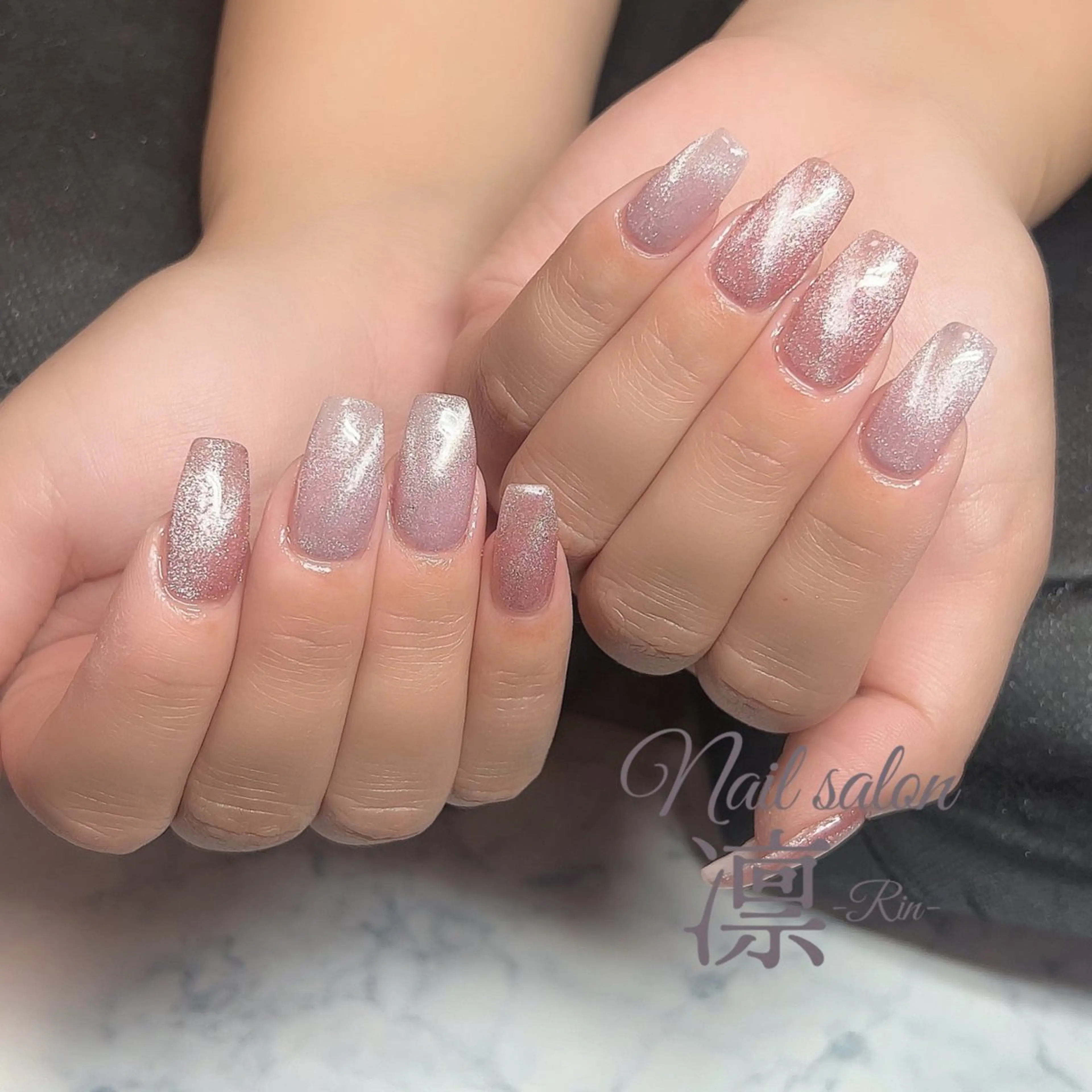 【ジェル】マグネットネイルorフラッシュネイルの写真